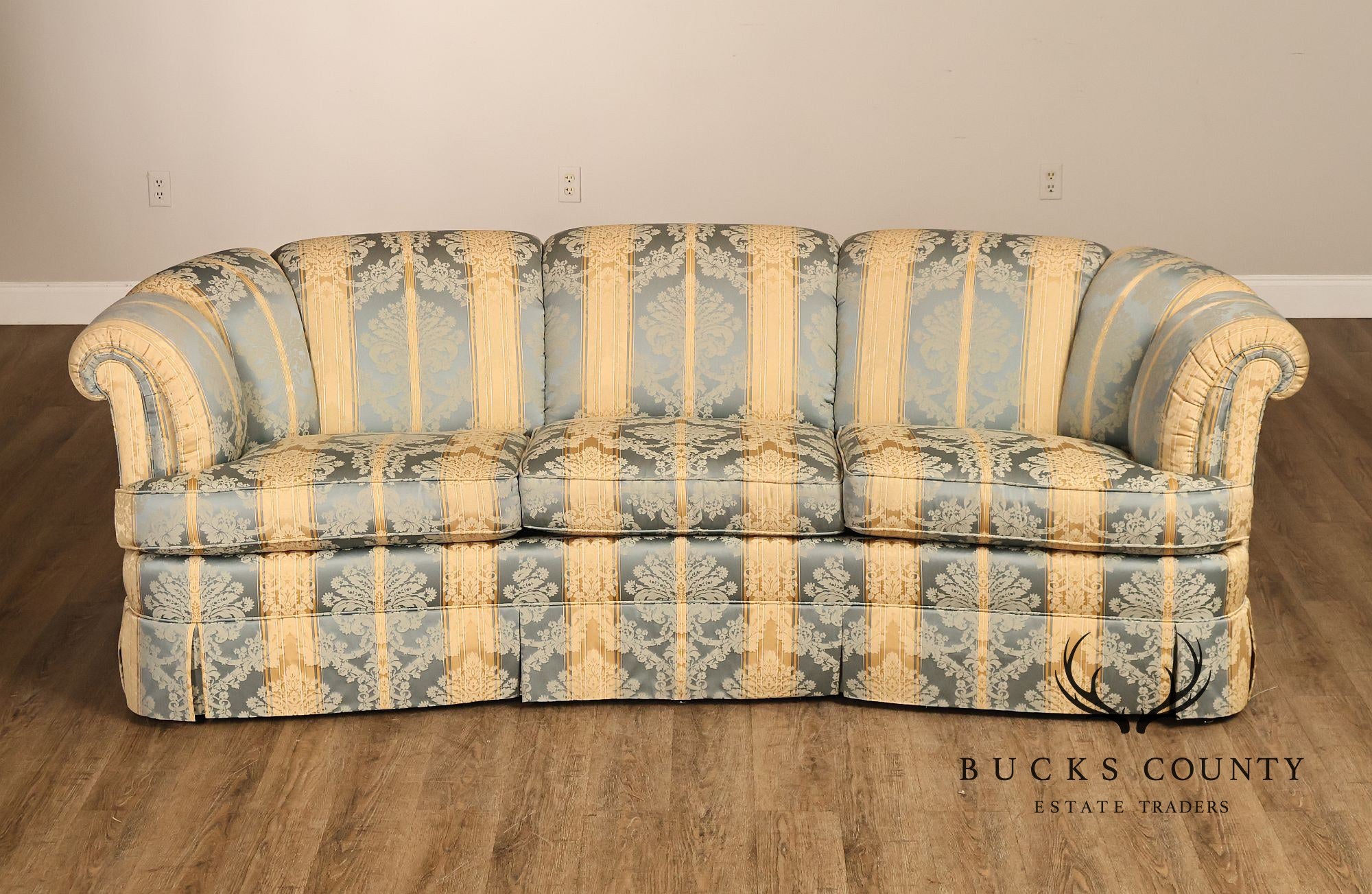 Kindel Custom Upholstered Channel Back Sofa