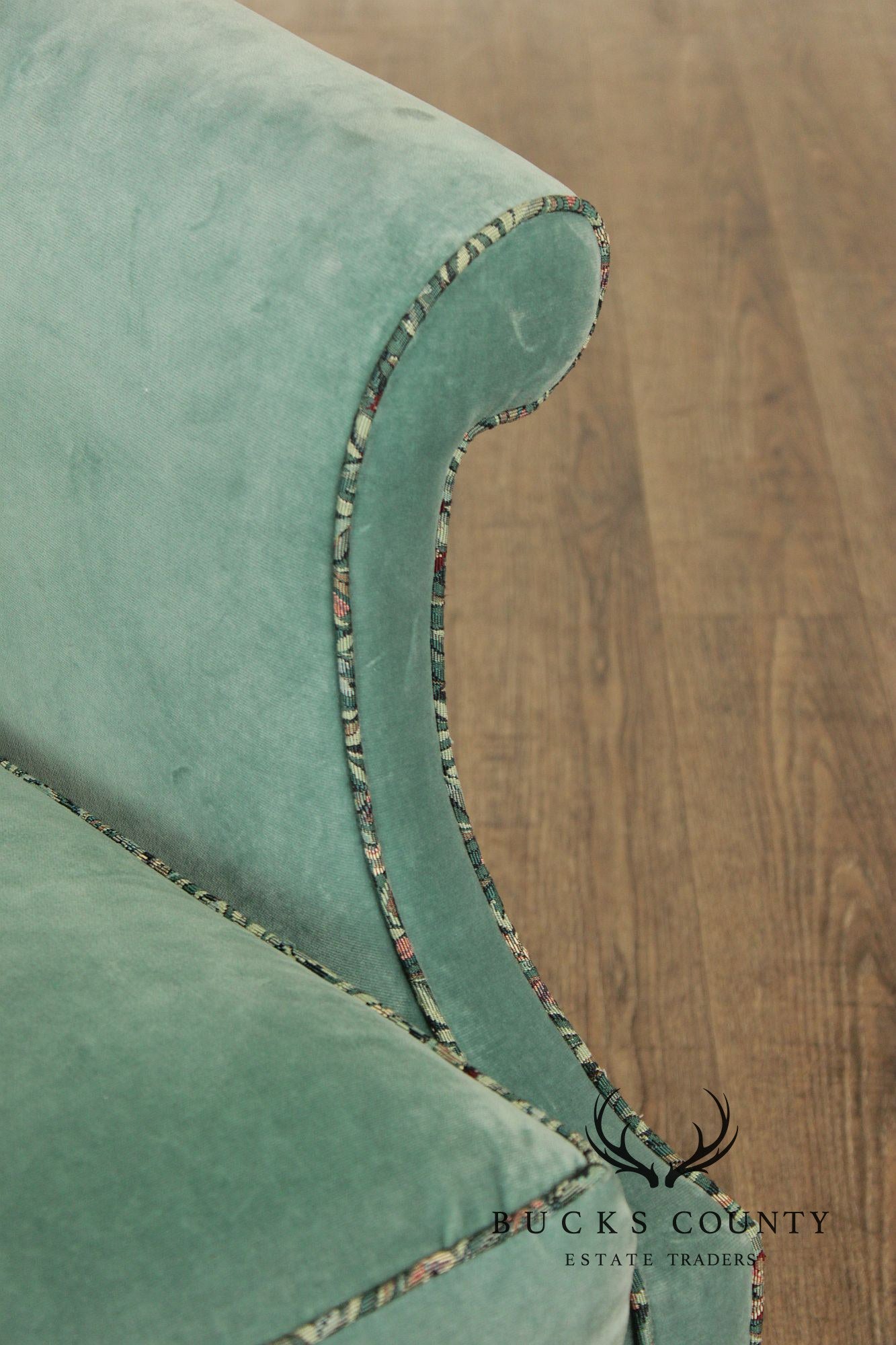 Chippendale Style Mahogany Camelback Sofa