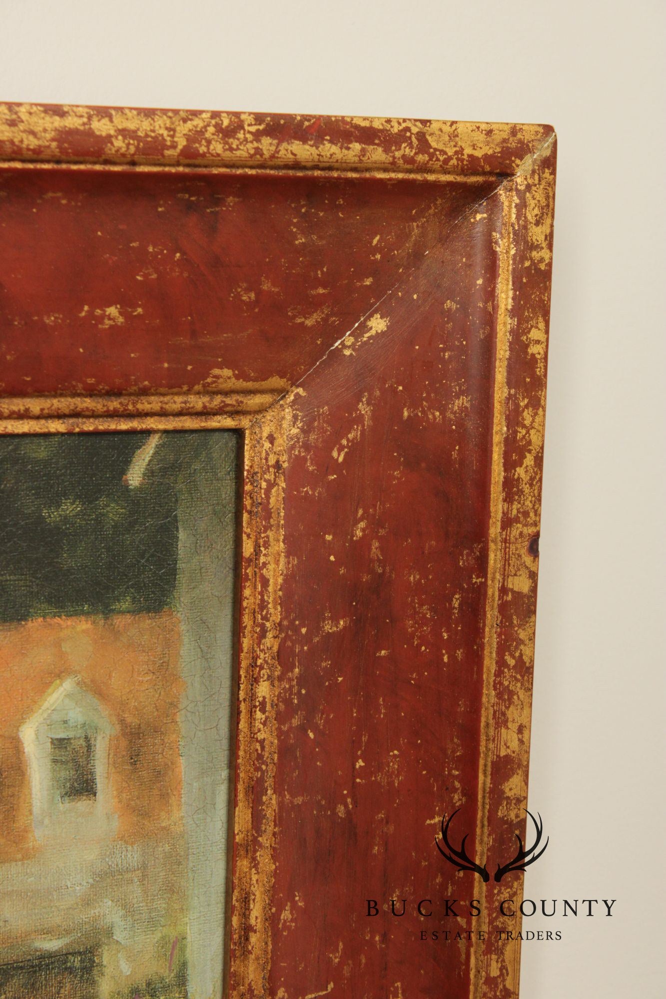 Barbara Applegate Impressionist Style Framed Print on Board, 'On Sea Street'