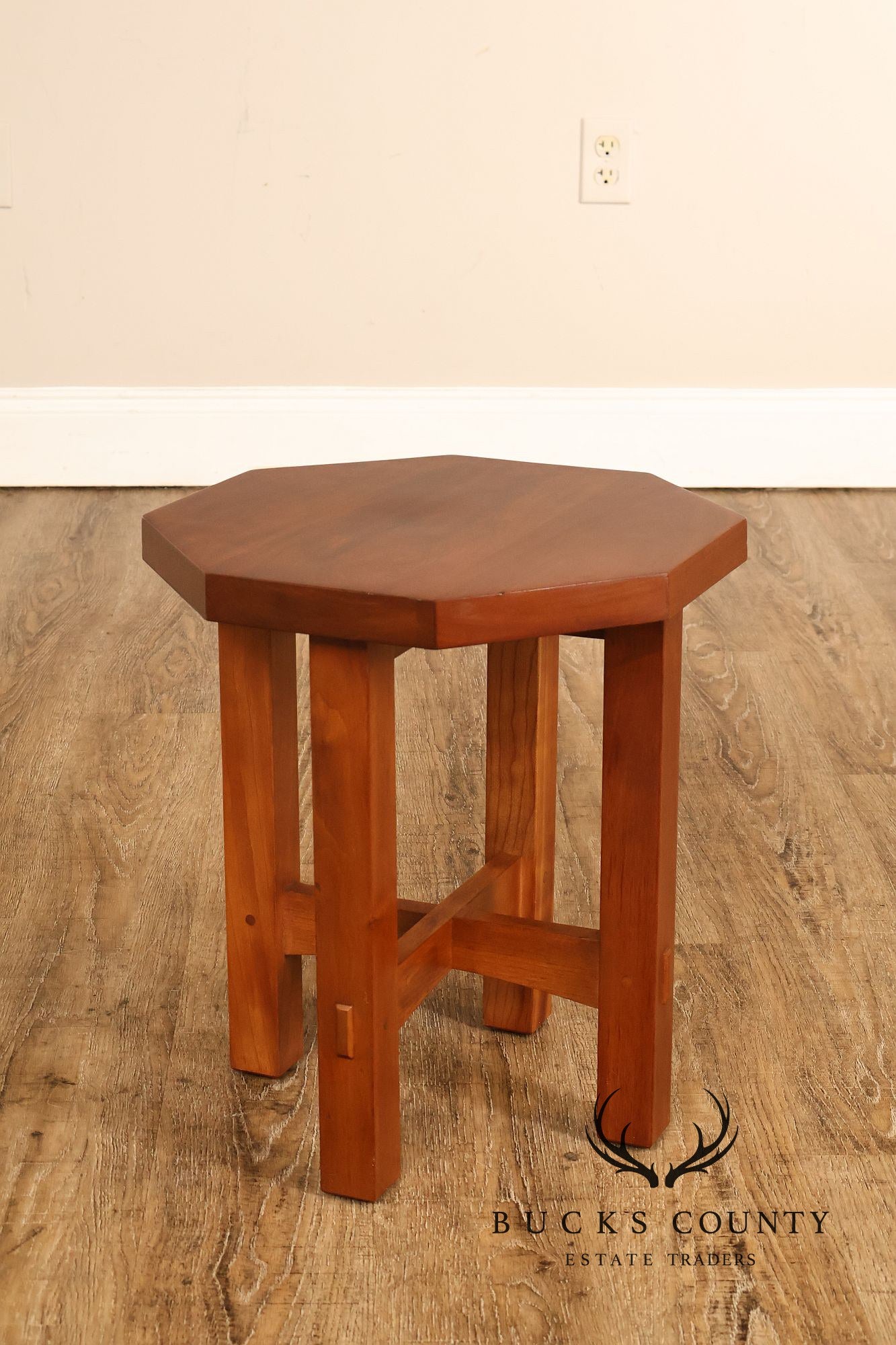 Stickley Mission Collection Cherry Octagonal Tabouret