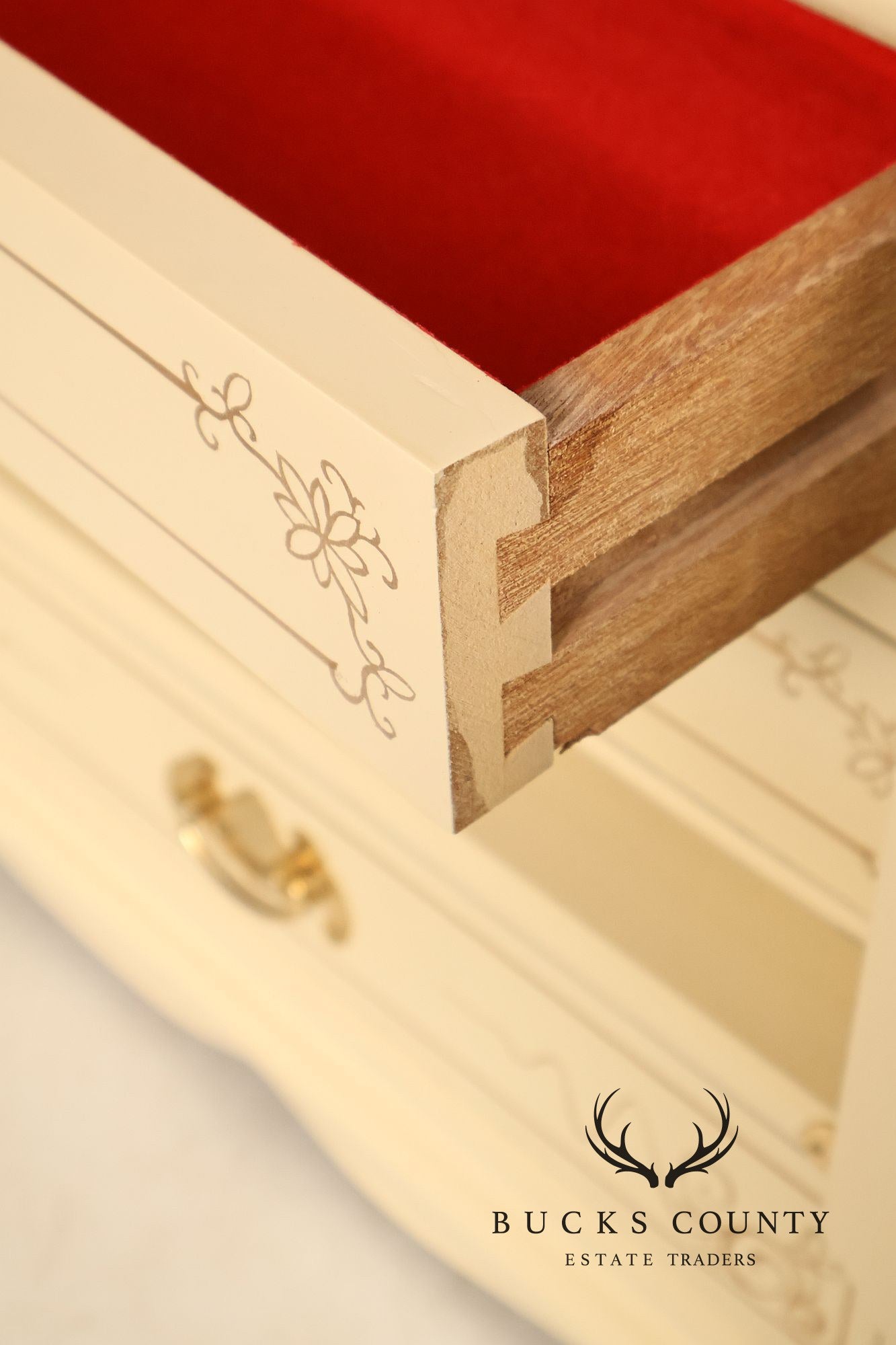Painted Chinoiserie Style Jewelry Chest