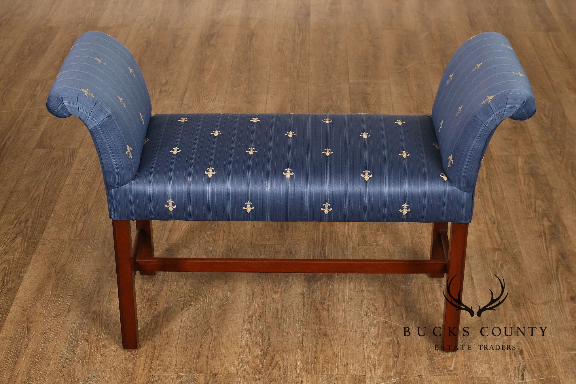 Chippendale Style Mahogany Window Bench