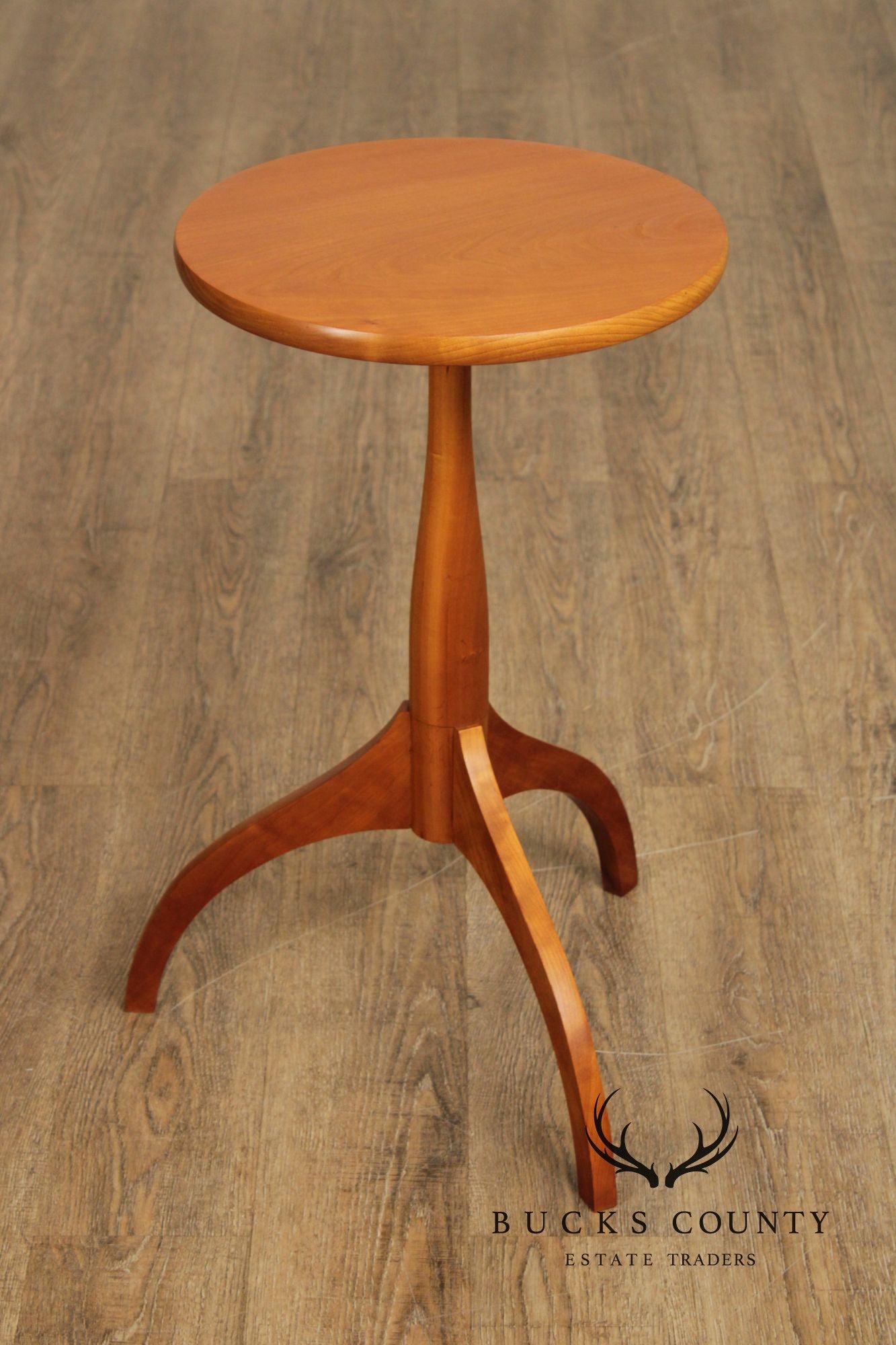 Skaker Style Round Cherry Side Table