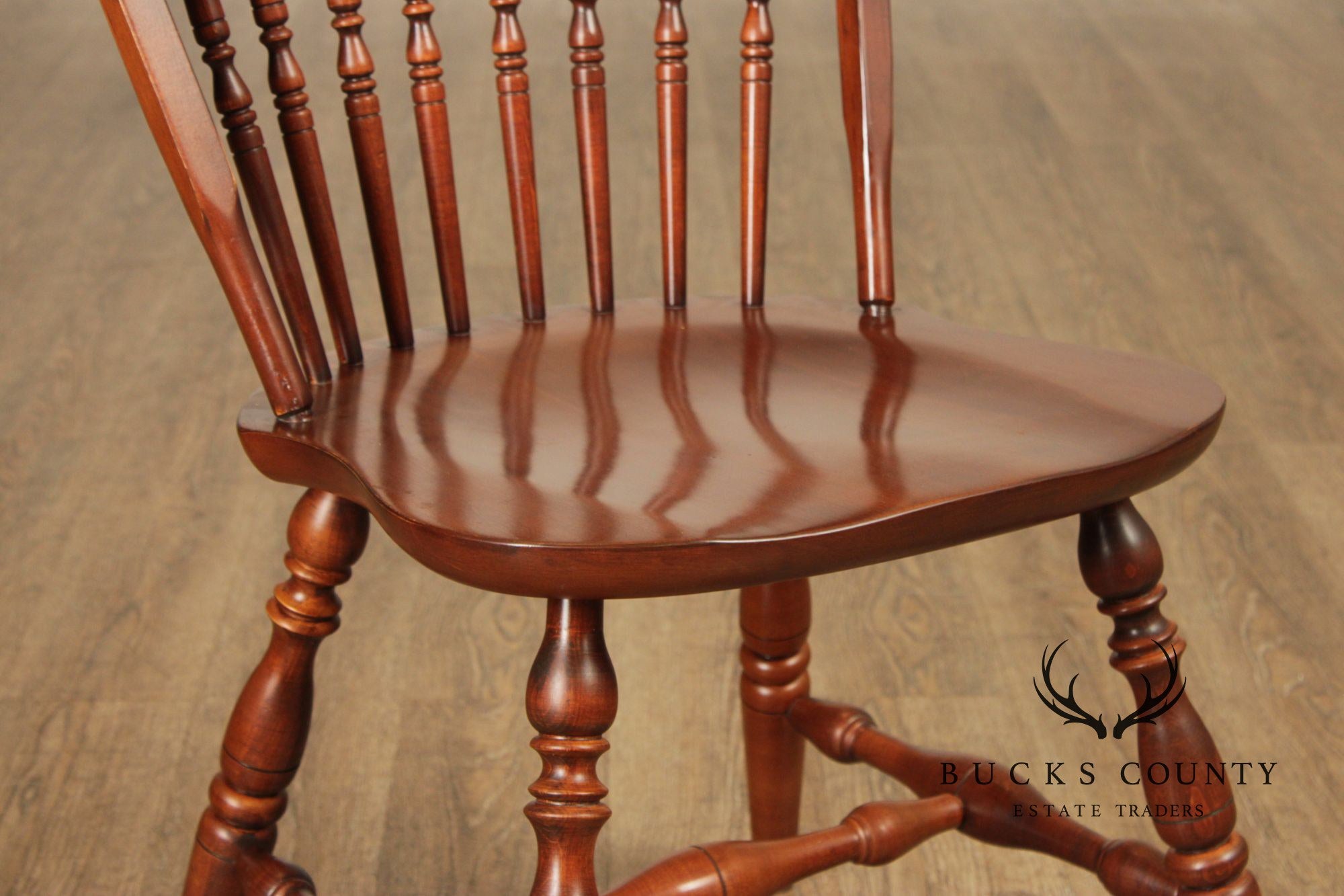 Ethan Allen Set Of 6 'Casual Dining' Collection Maple Windsor Chairs