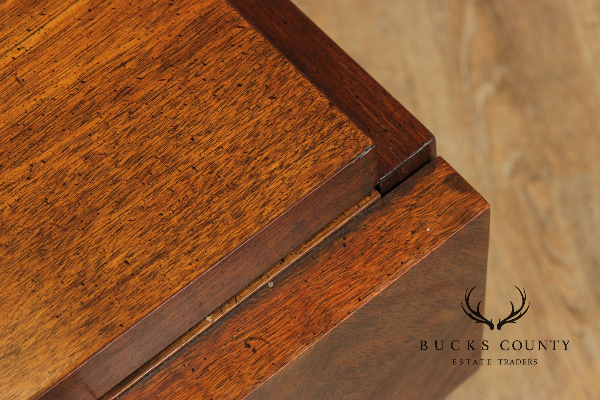 Lane Brutalist Pair of Walnut One-Drawer Nightstands