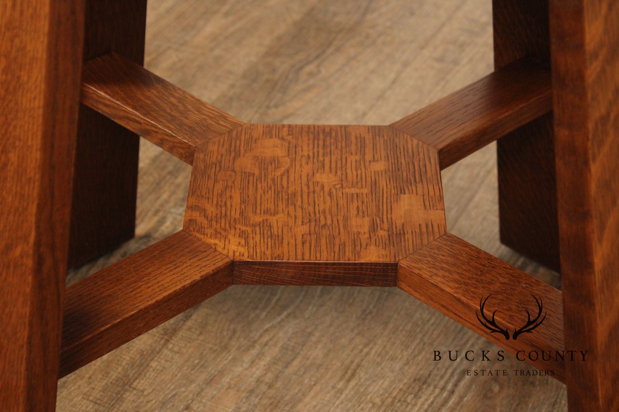 Stickley Mission Collection Oak Gus Tea Table