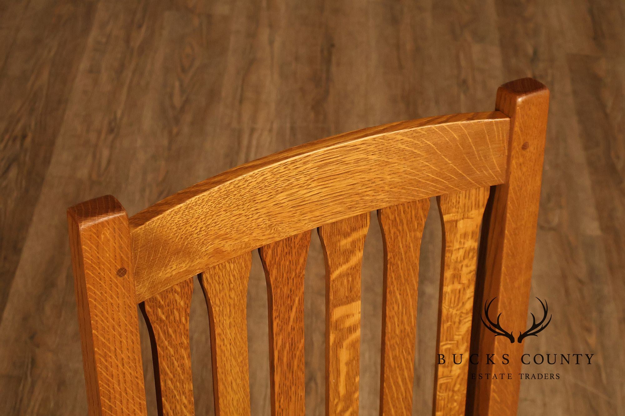 Stickley Mission Collection Set Of 8 Oak Cottage Dining Chairs In 35 Fayetteville Finish