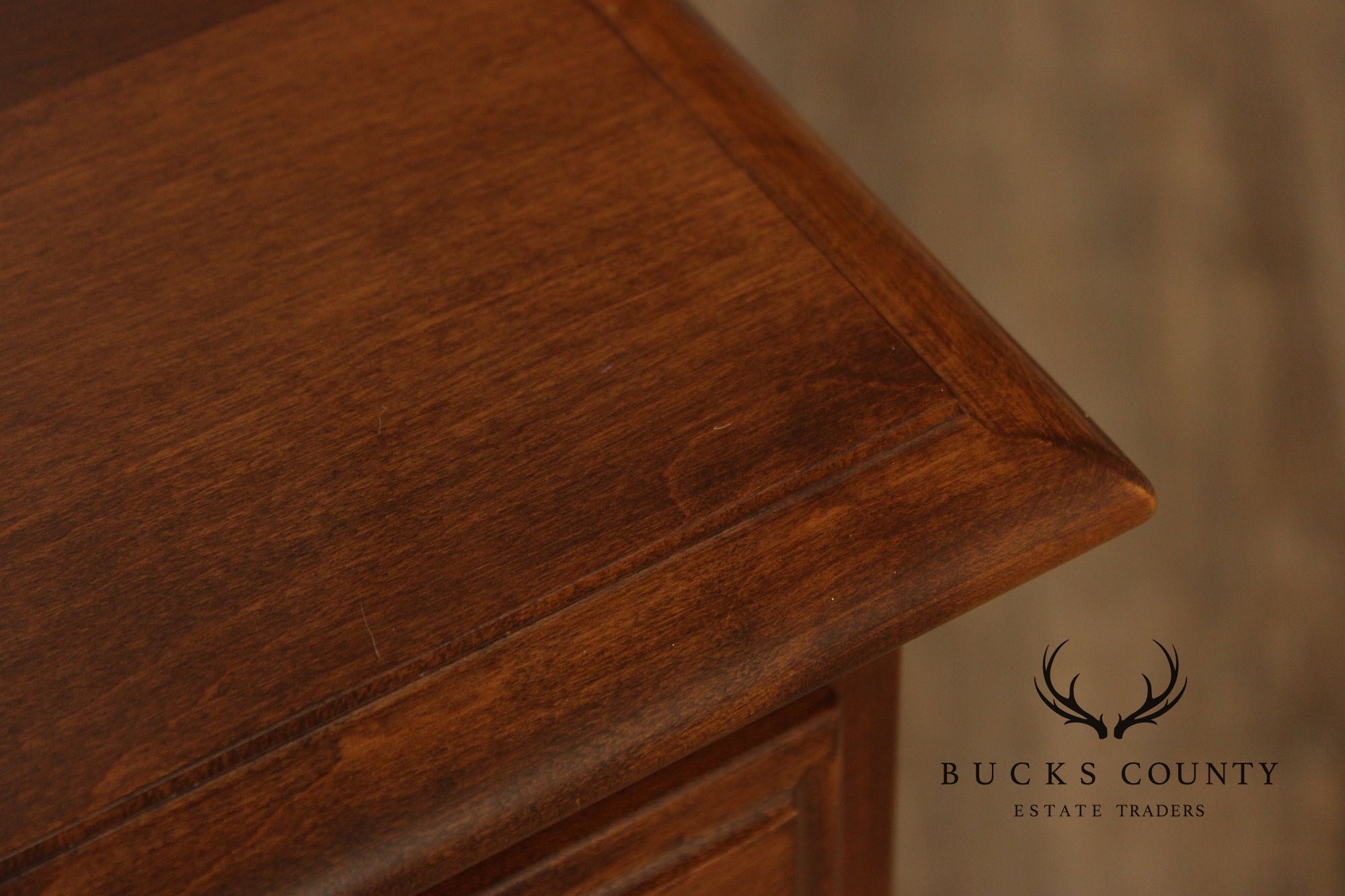 Ethan Allen Chippendale Style Maple Executive Writing Desk