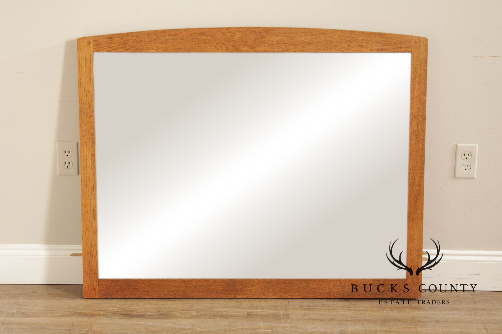 Stickley Mission Collection Oak Frame Dresser or Wall Mirror