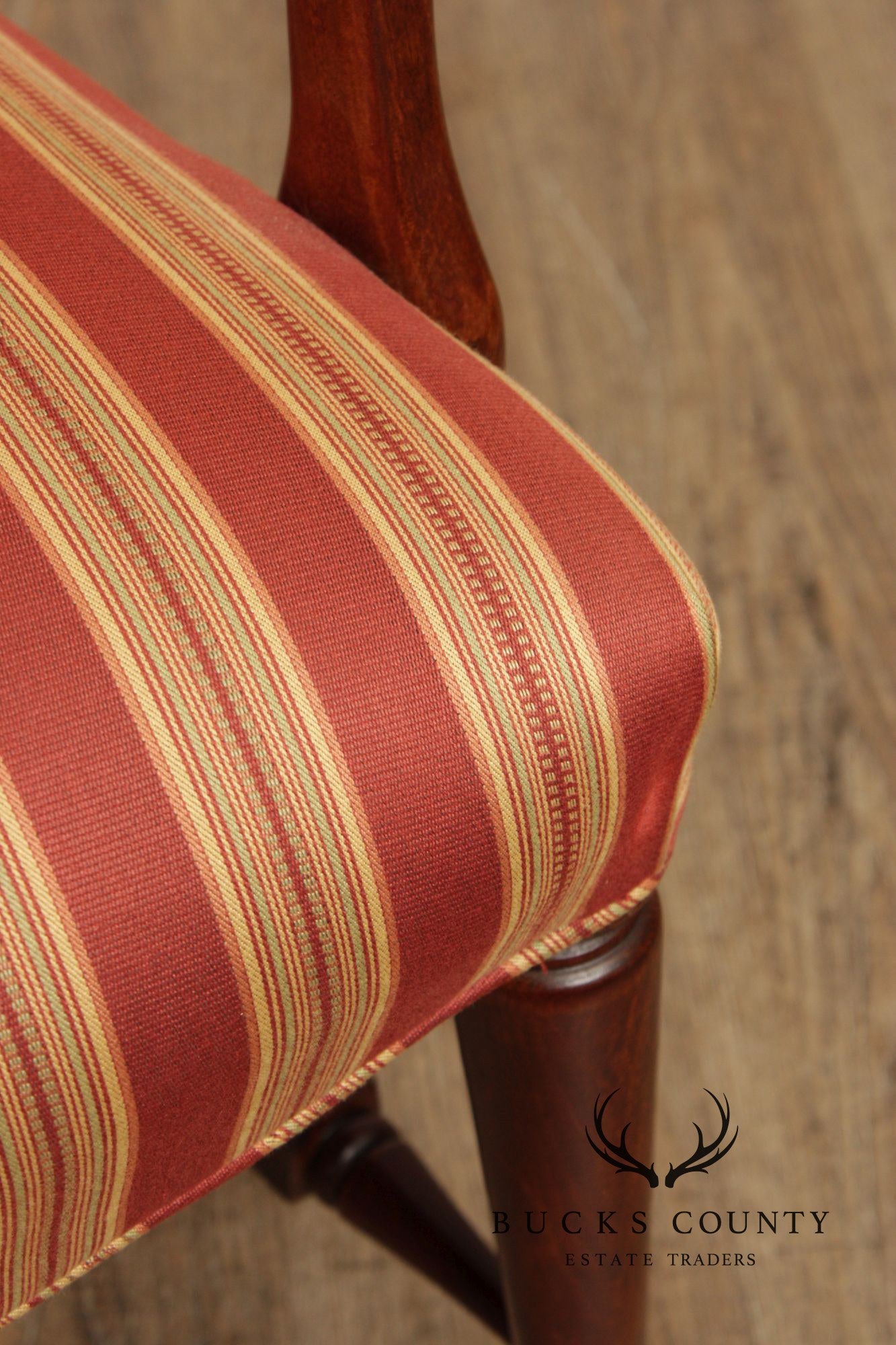 Fairfield Queen Anne Style Pair of Cherry Armchairs