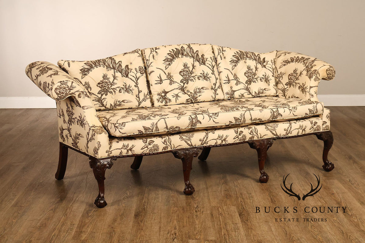 Baker Williamsburg Reproductions Camelback Sofa