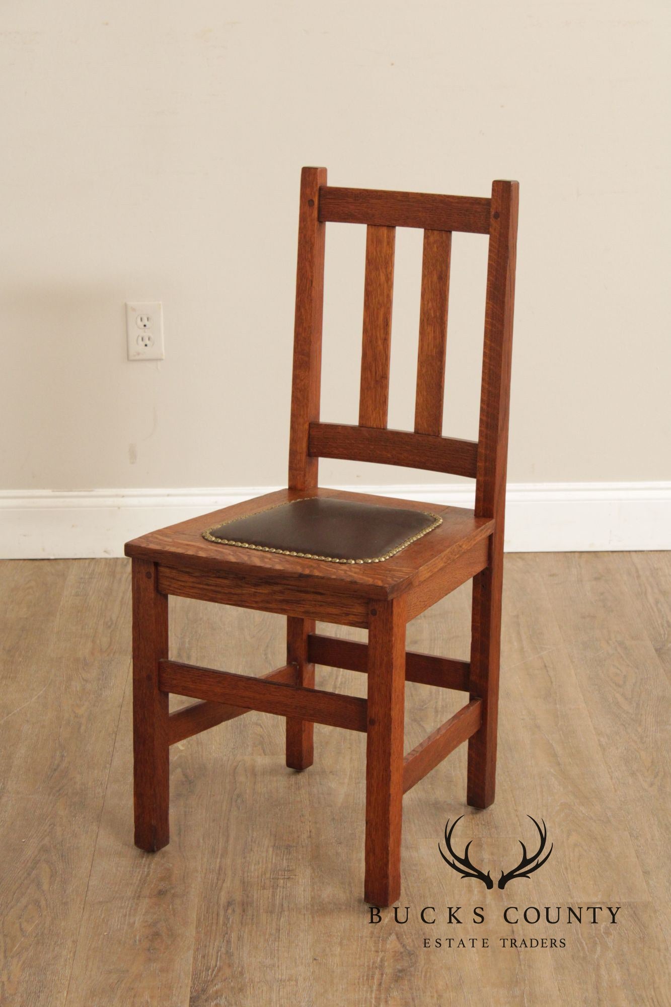 Limbert Mission Oak Desk Chair