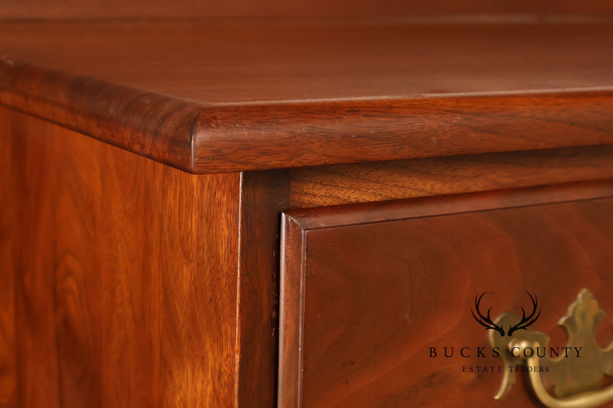 E.A. Clore Custom Walnut High Chest