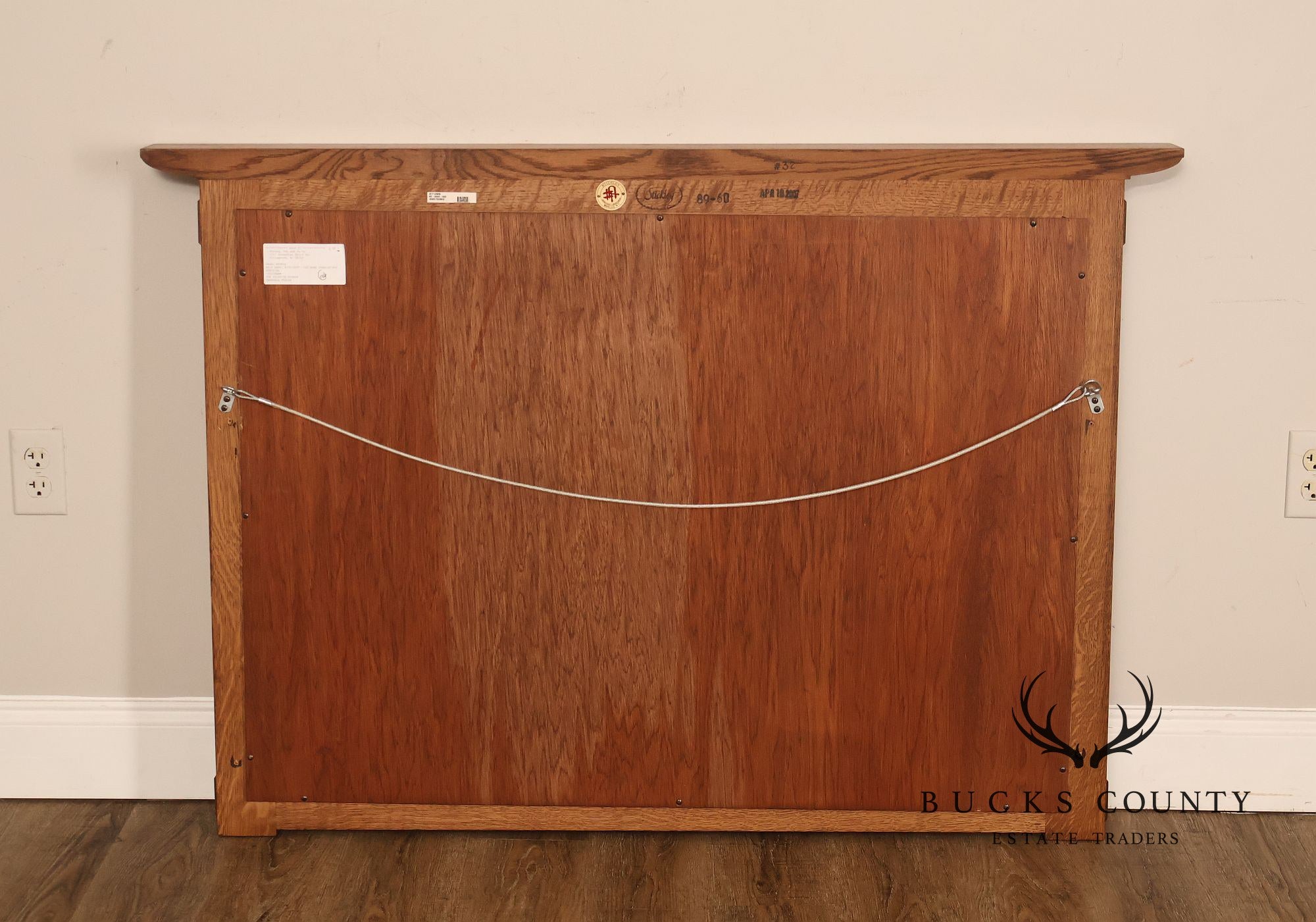 Stickley Mission Collection Oak Wall Mirror