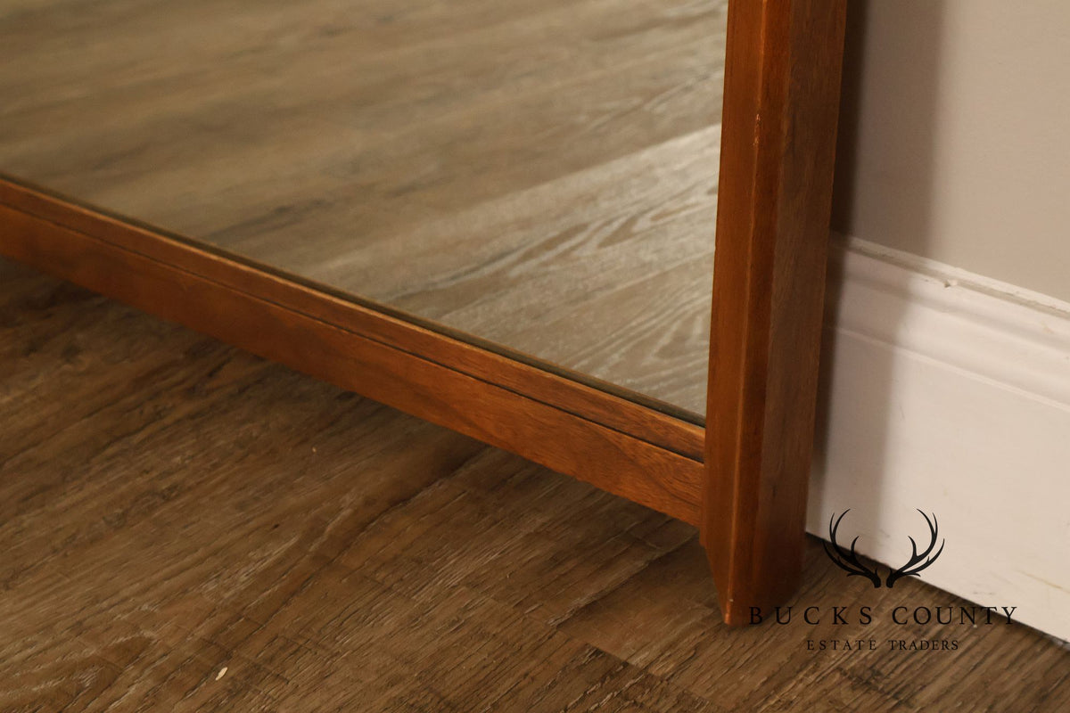 Lane Mid Century Modern Walnut Wall Mirror