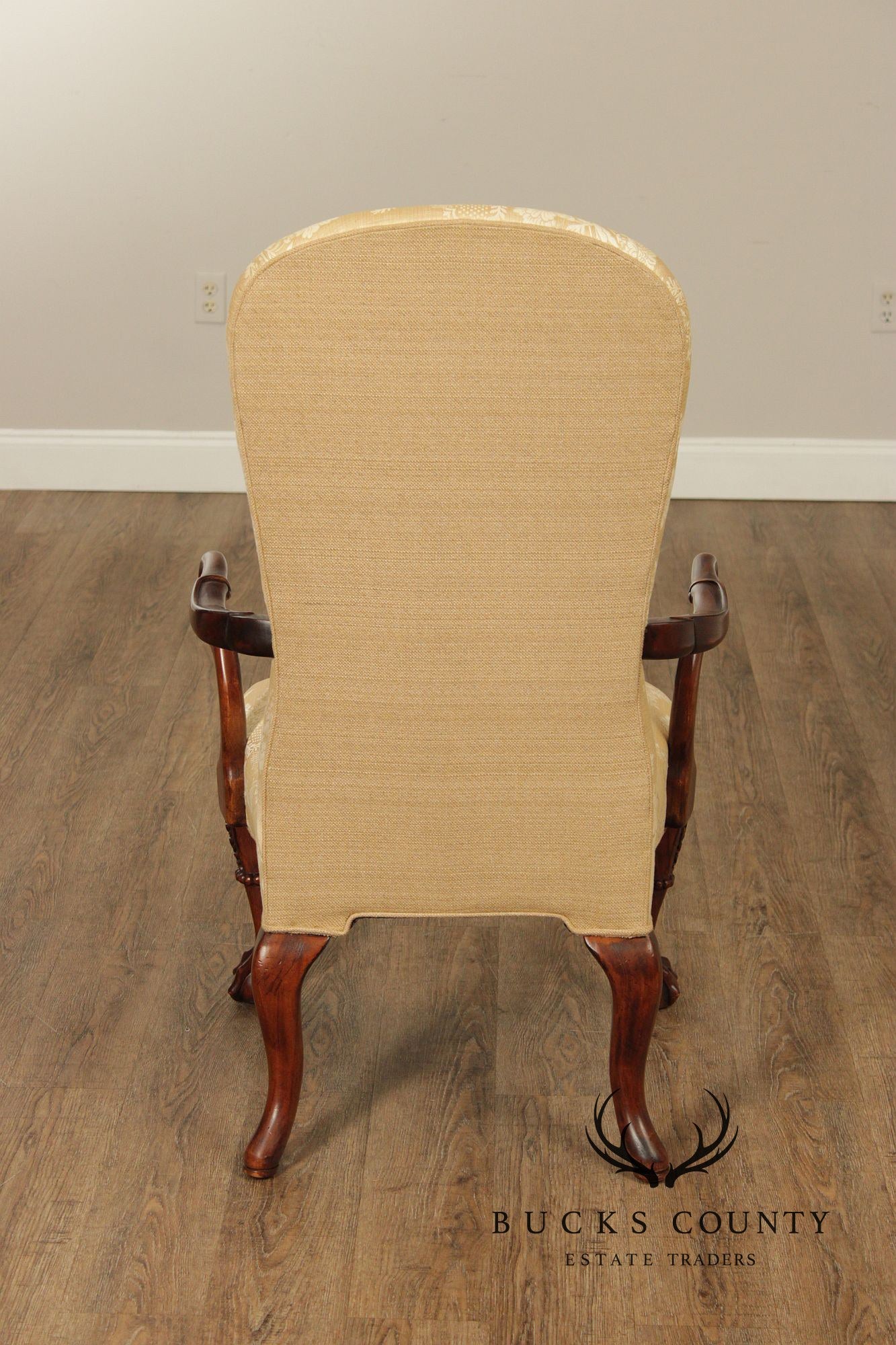 Century Furniture Georgian Style Pair of Mahogany Armchairs