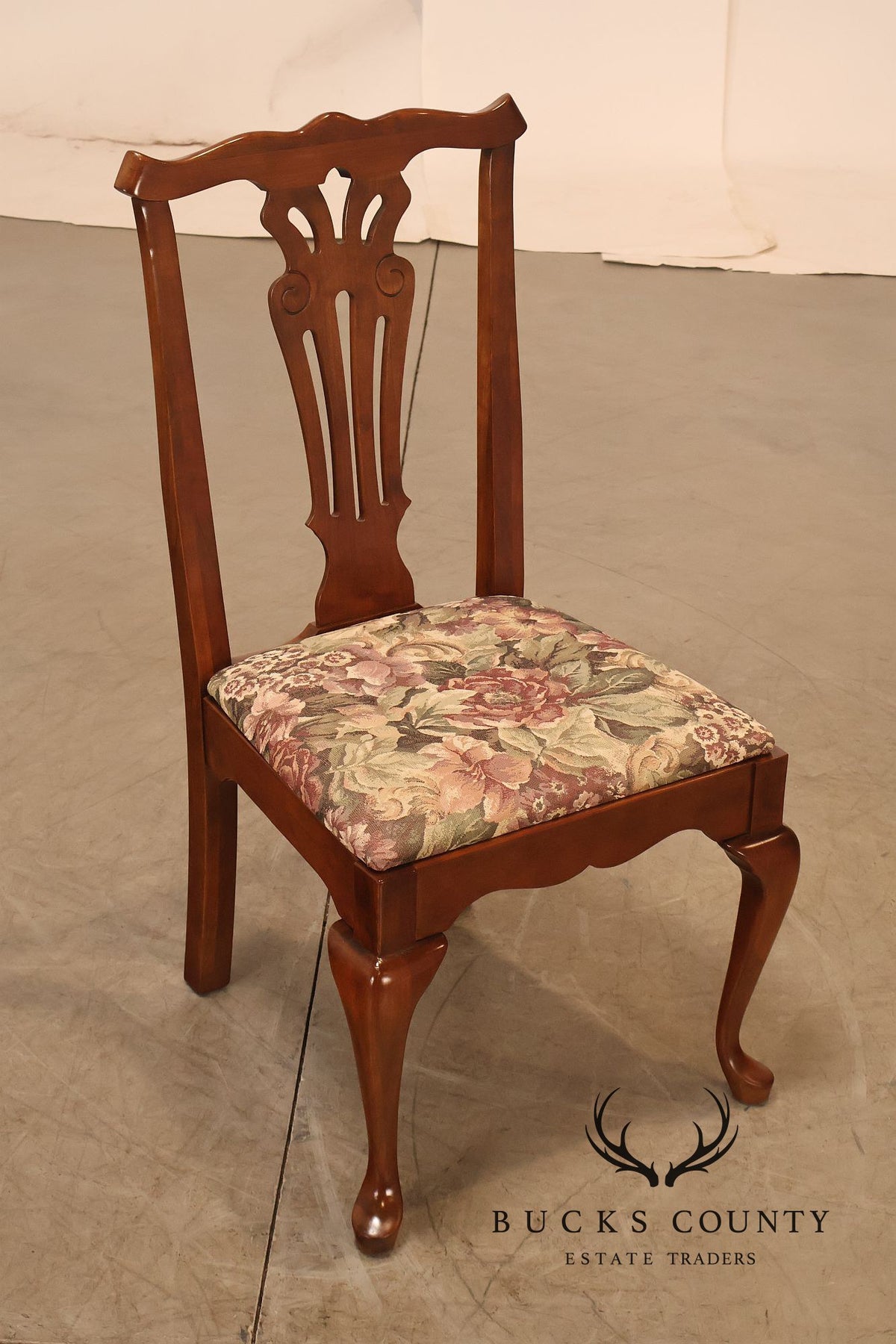 Pennsylvania House Chippendale Style Set of Six Cherry Dining Chairs