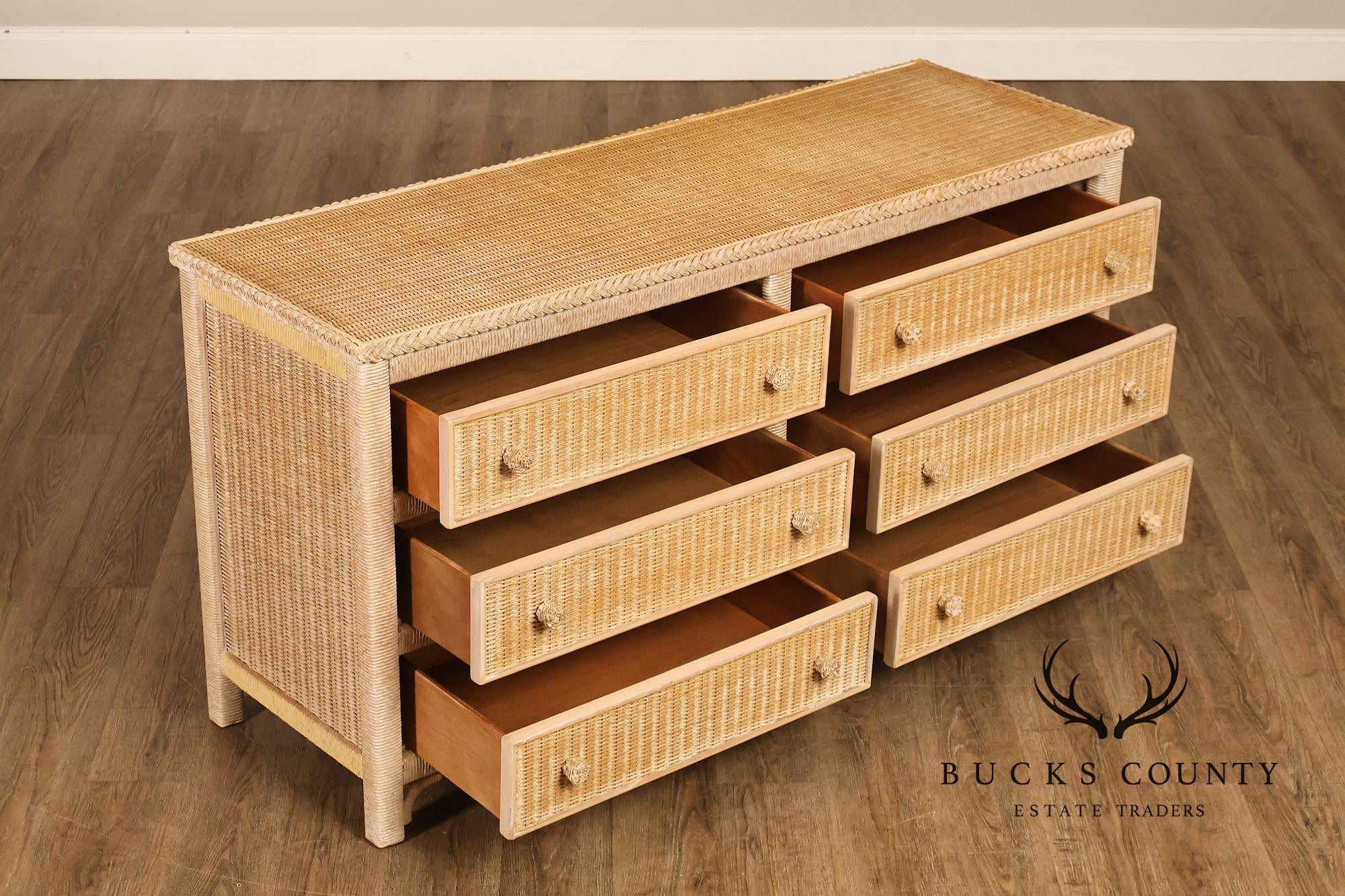 Lexington Henry Link Wicker Double Dresser