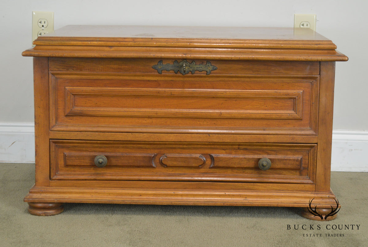 Italian Walnut Silverware Chest Made in Italy for Bloomingdales