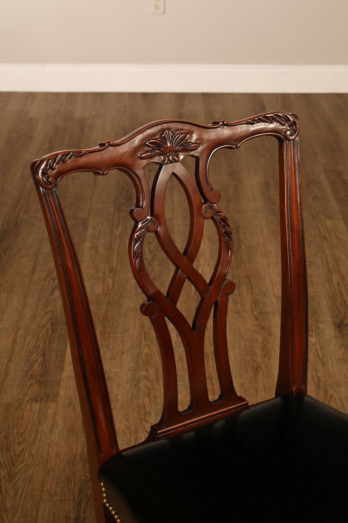 Kindel Chippendale Style Set of Six Mahogany Dining Chairs