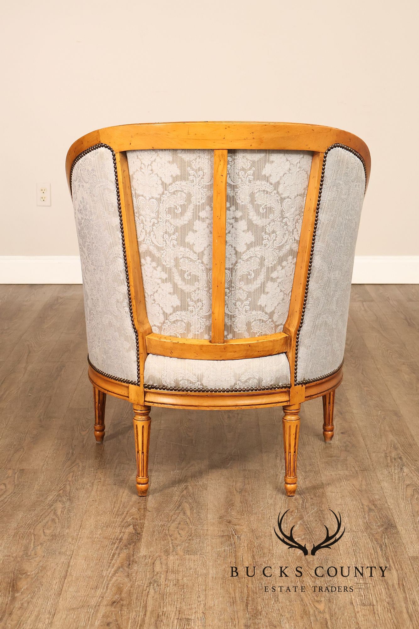 Baker Furniture Company French Louis XVI Style Bergere Chair