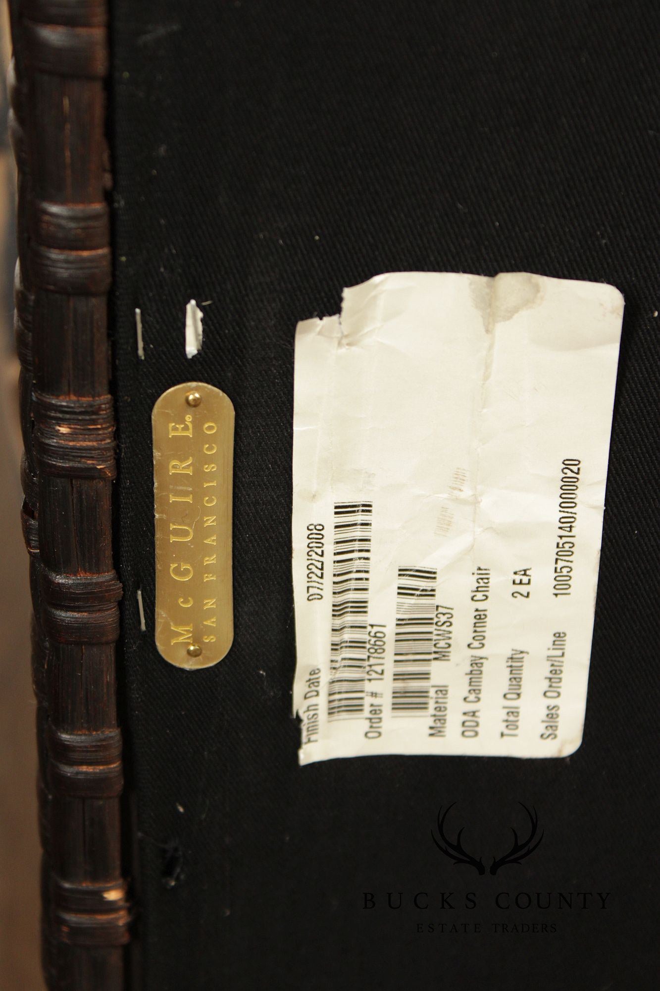 Orlando Diaz-Azcuy For McGuire Cambay Woven Wicker4 Part Sectional Sofa