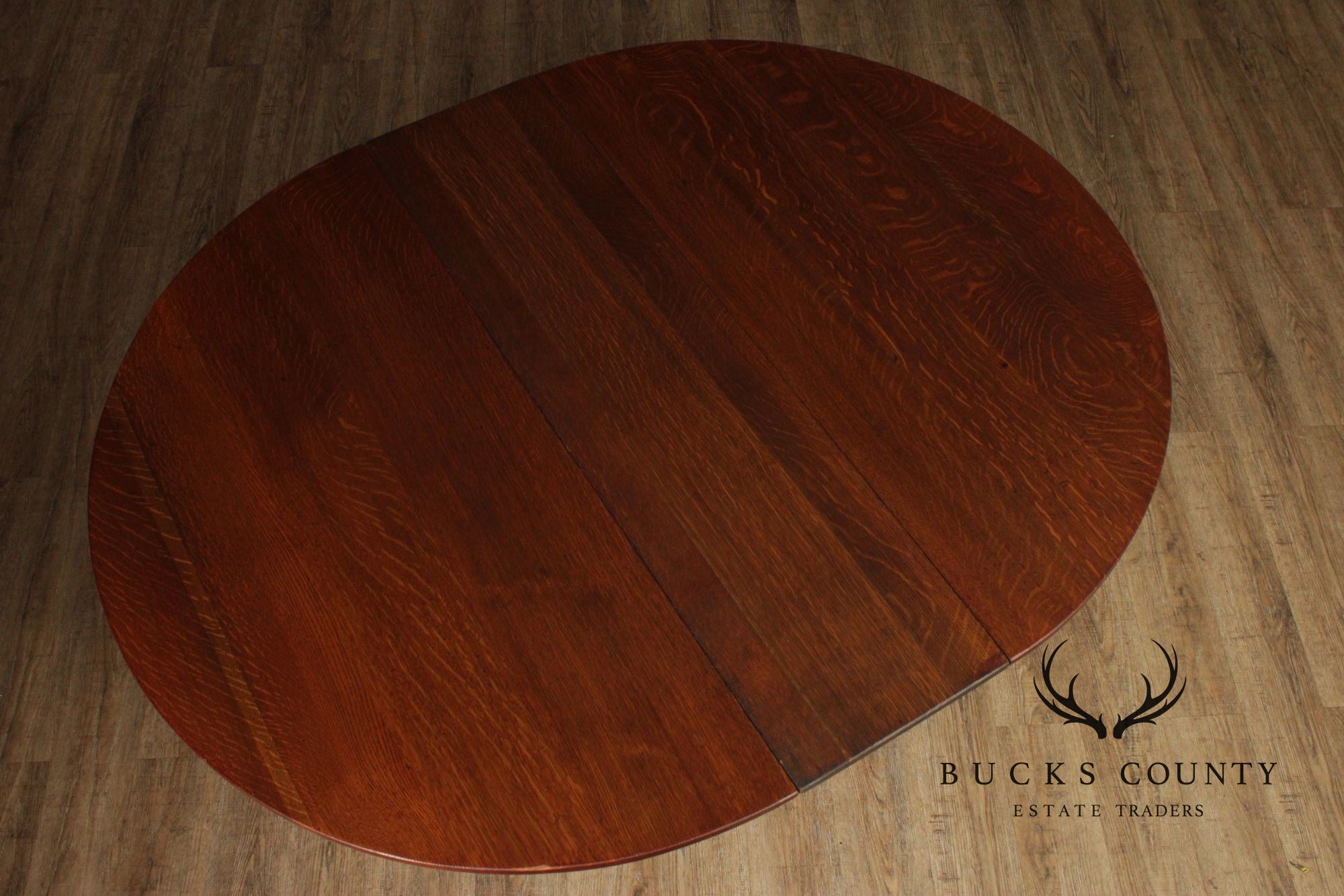 L. & J.G. Stickley Antique Round Oak Dining Table