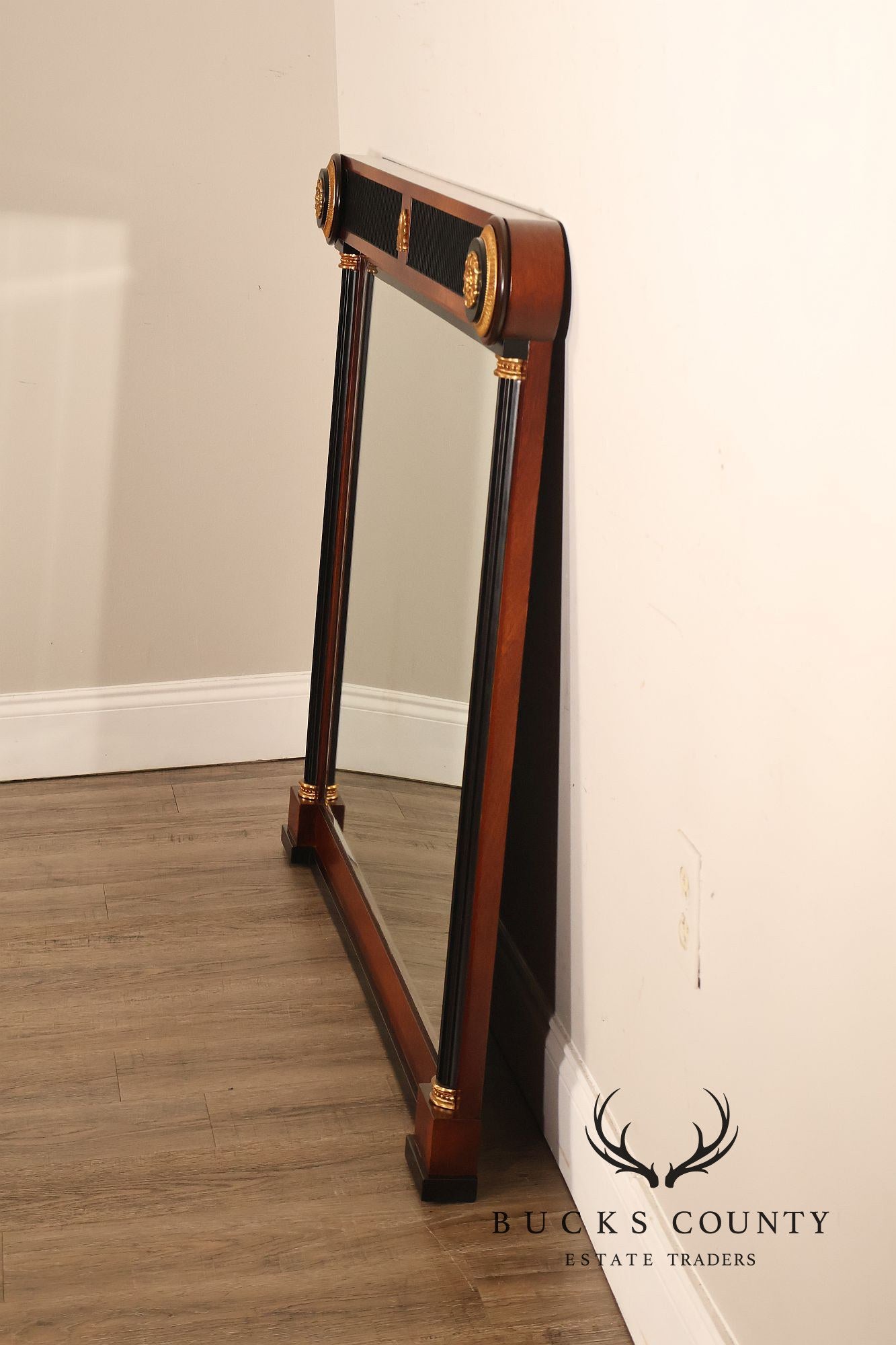Mariner Fine Furniture Empire Style Mahogany Frame Wall Mirror