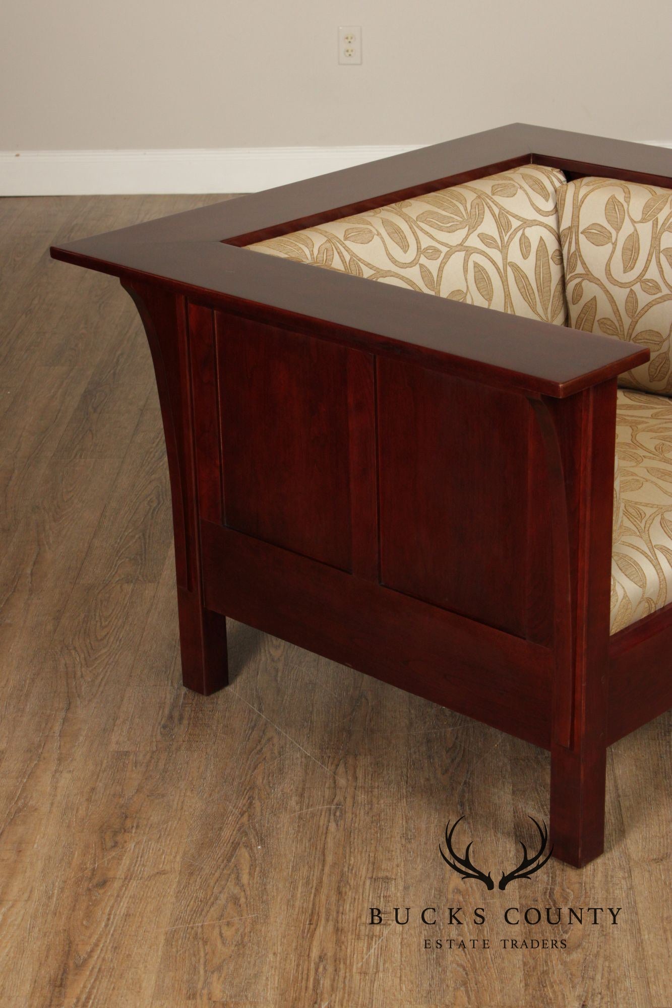 Stickley Mission Collection Cherry Pair Of Prairie Armchairs