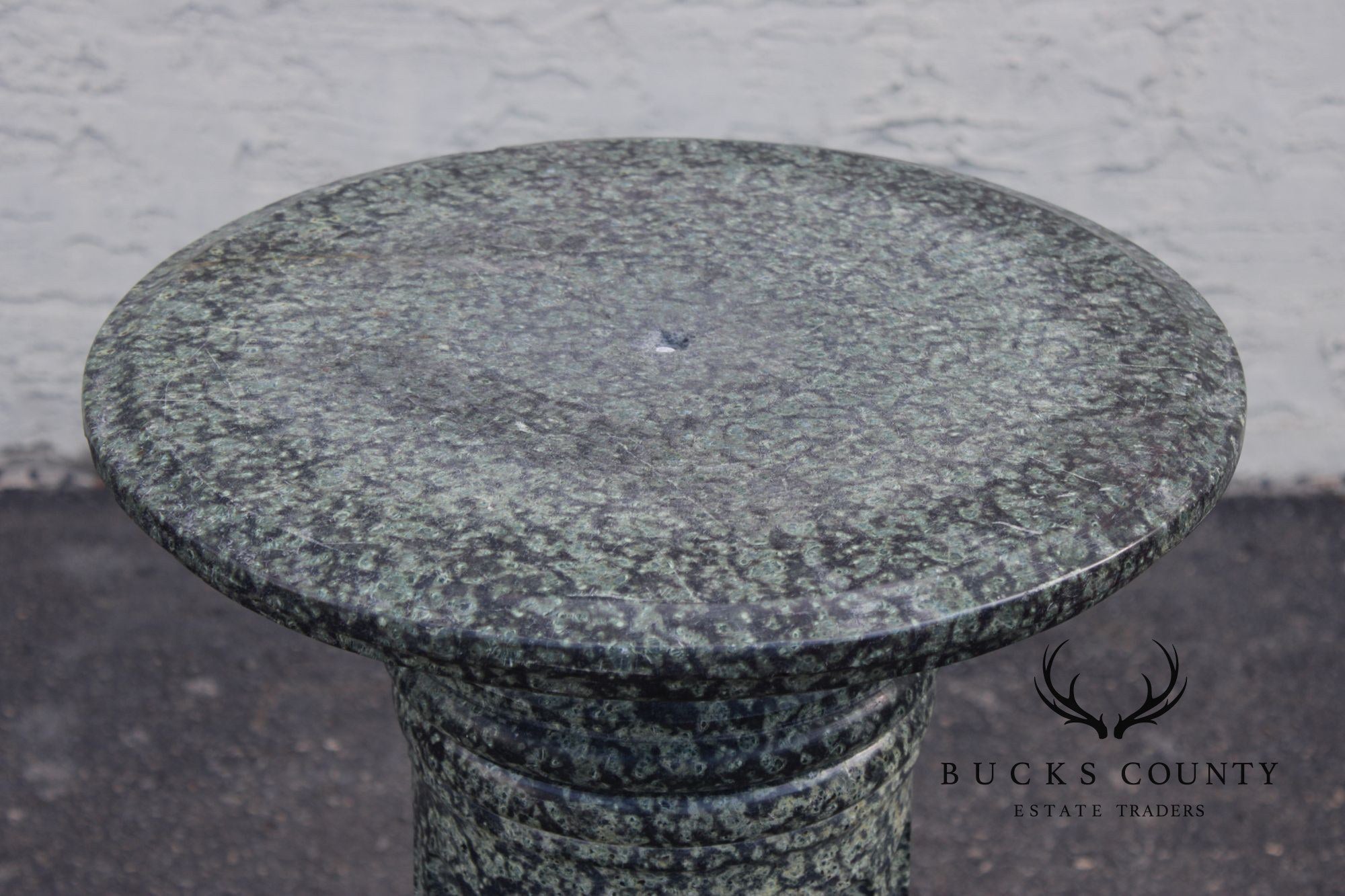 Vintage Carved Granite Pedestal Column