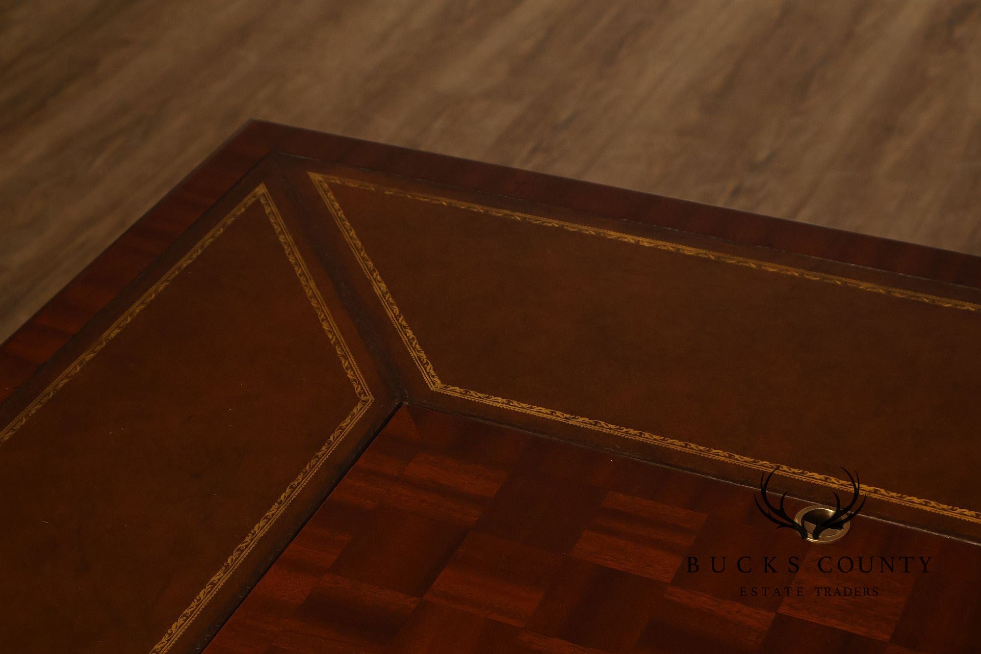 Scarborough House Federal Style Inlaid Mahogany Square Game Table