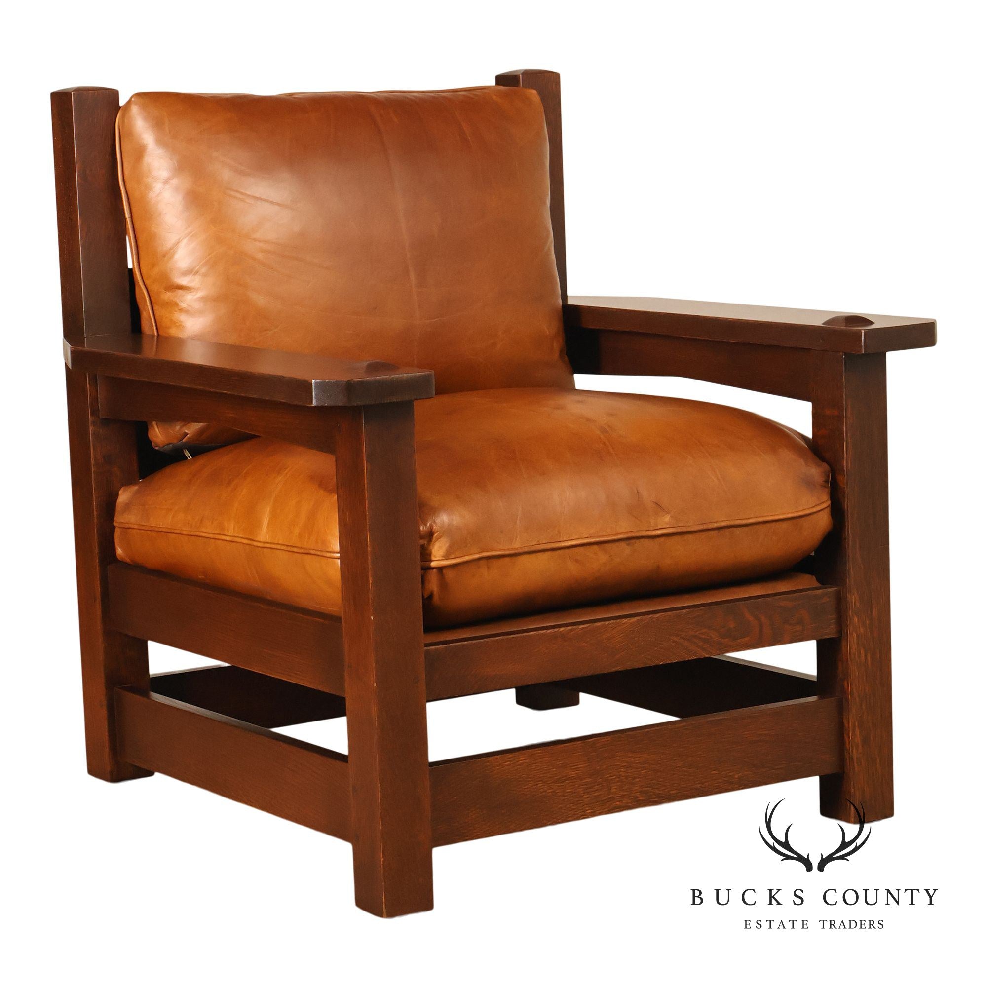 Stickley Mission Collection Oak Eastwood Lounge Chair