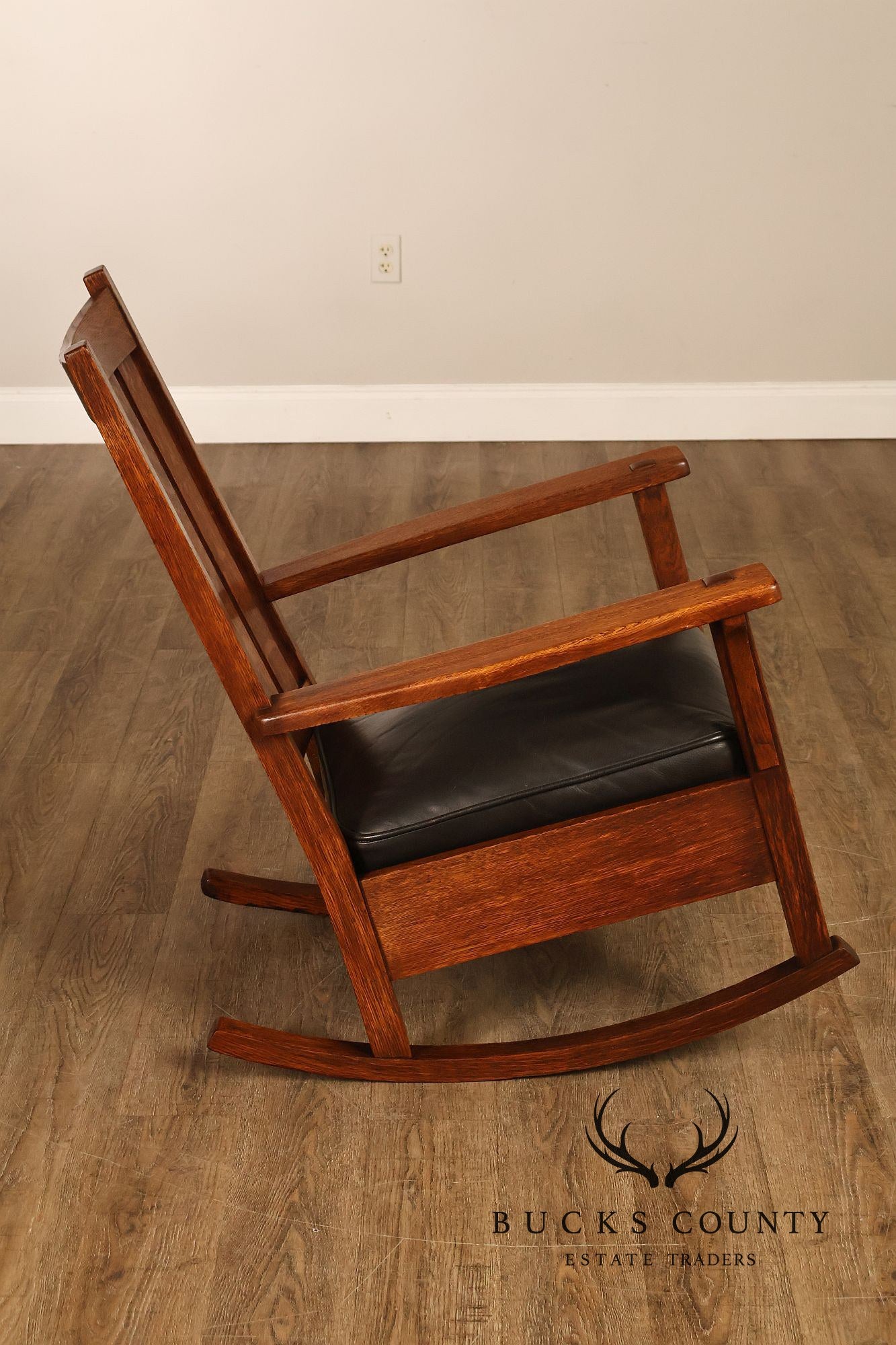 Antique L & J.G. Stickley Mission Oak Rocking Chair