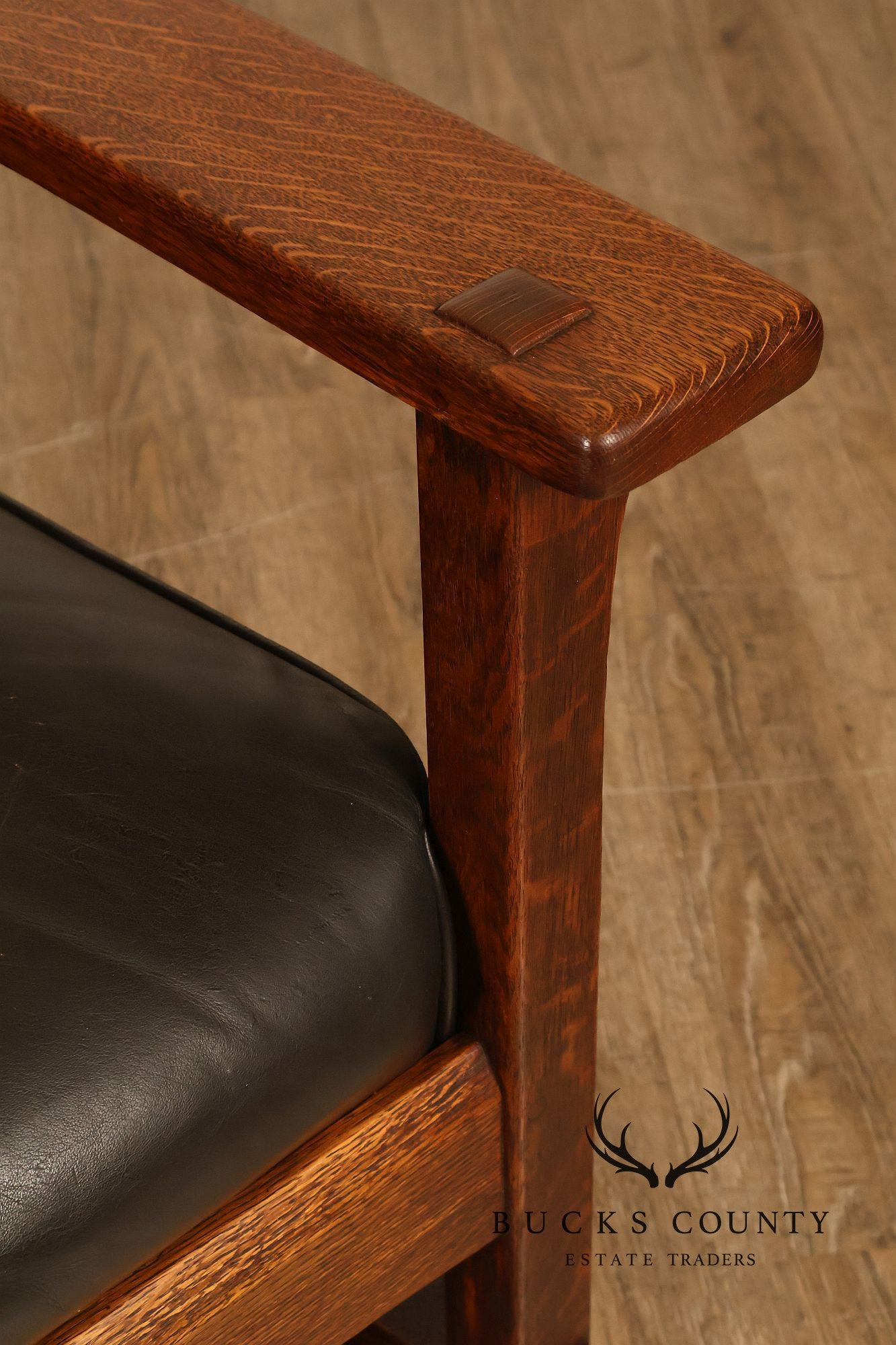 Antique L & J.G. Stickley Mission Oak Rocking Chair