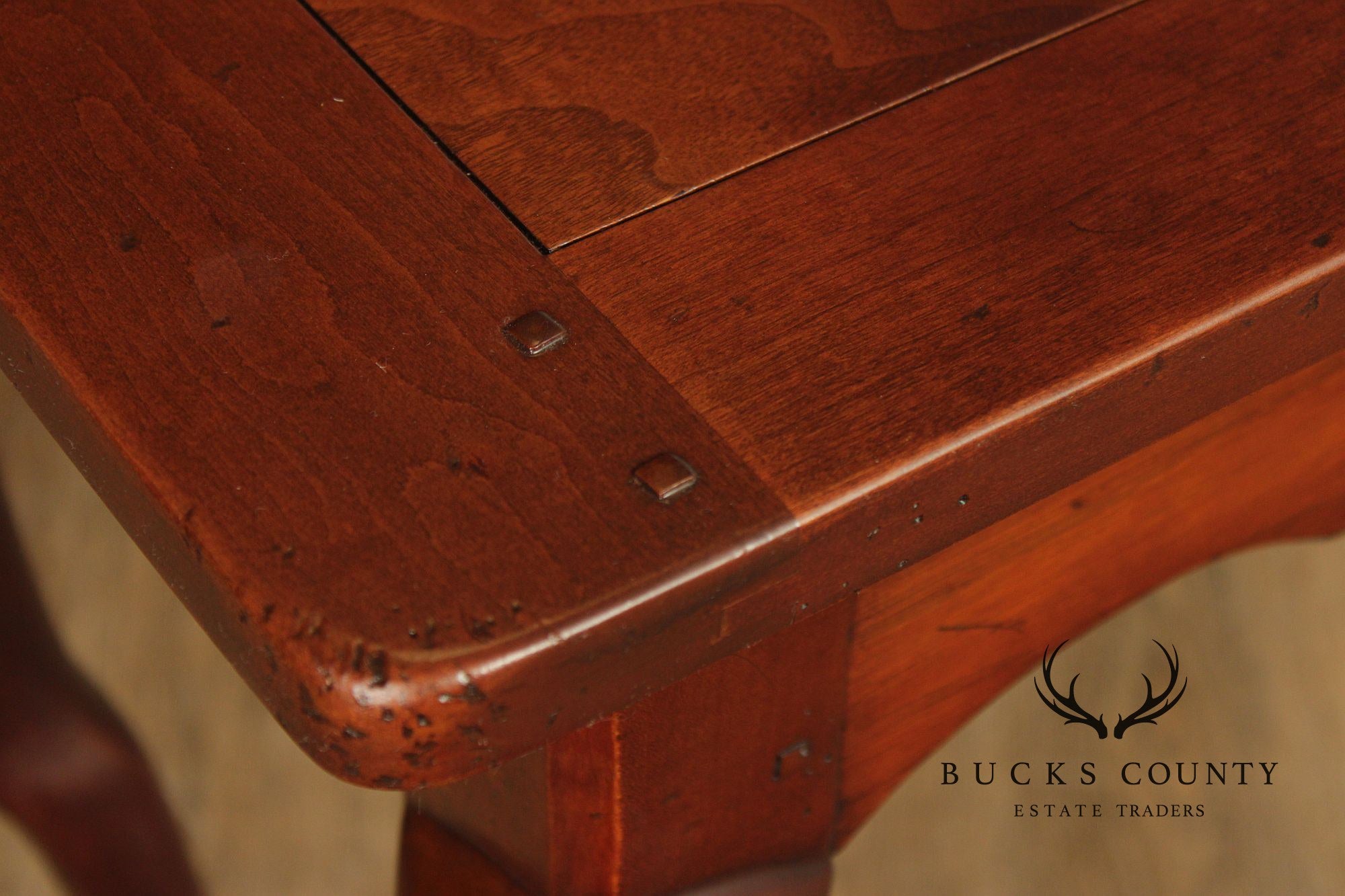 French Country Style Walnut Console Table