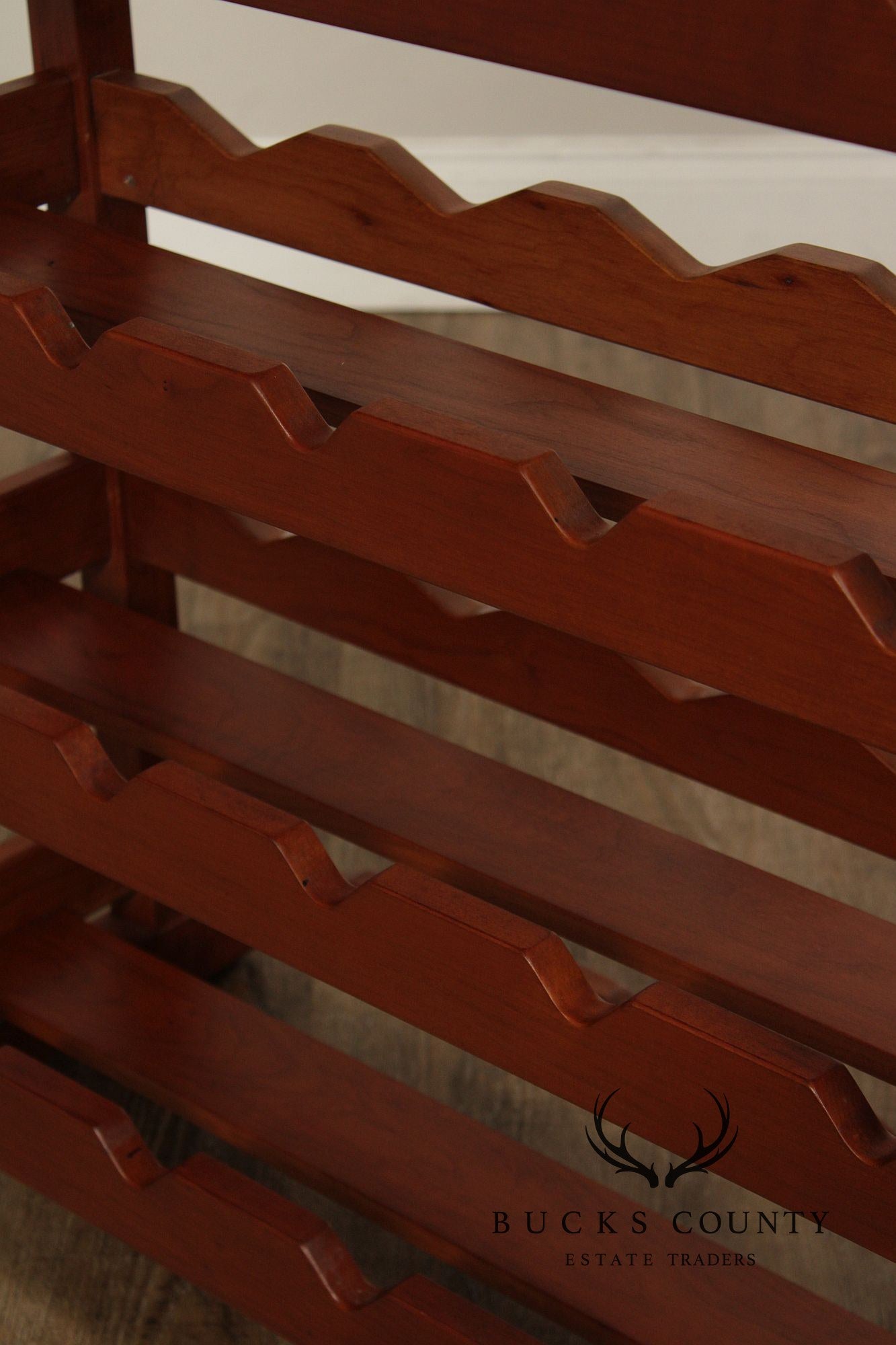 Stickley Mission Collection Cherry Wine Rack With Removable Serving Tray