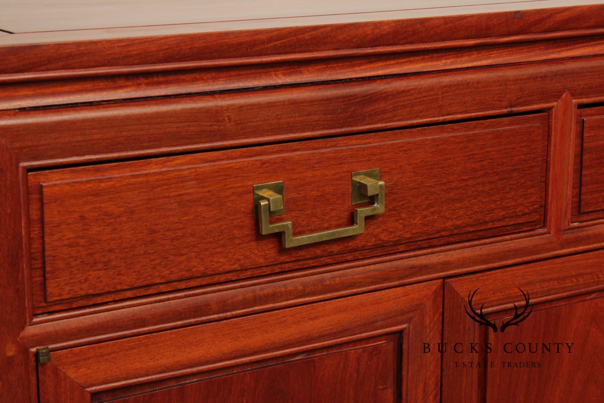 George Zee Chinoiserie Teak Sideboard