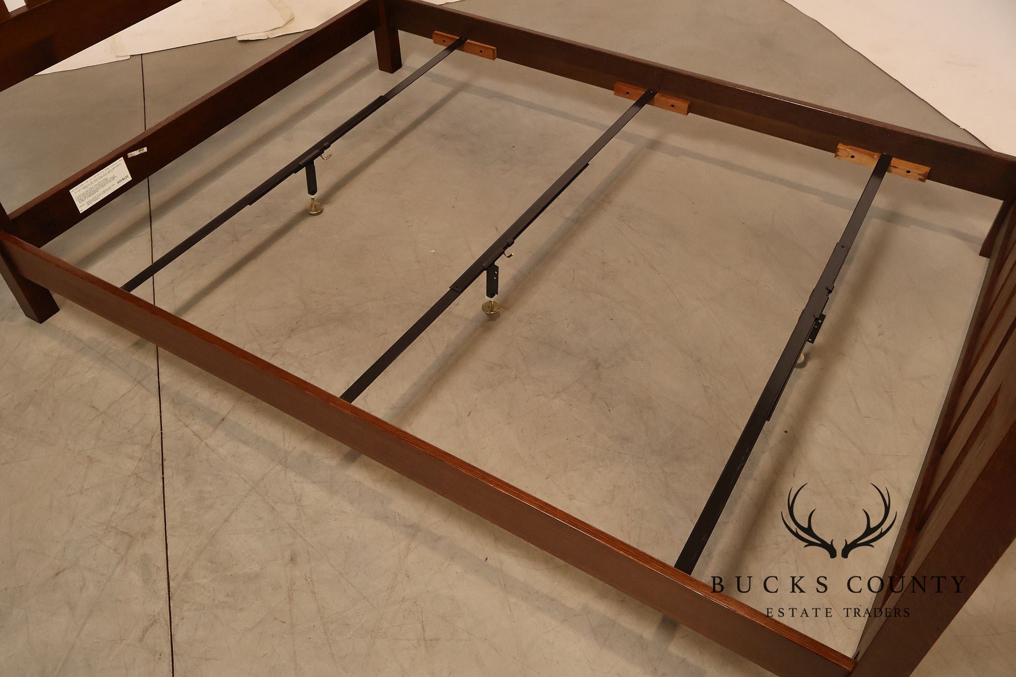 Stickley Harvey Ellis Inlaid Oak Queen Bed