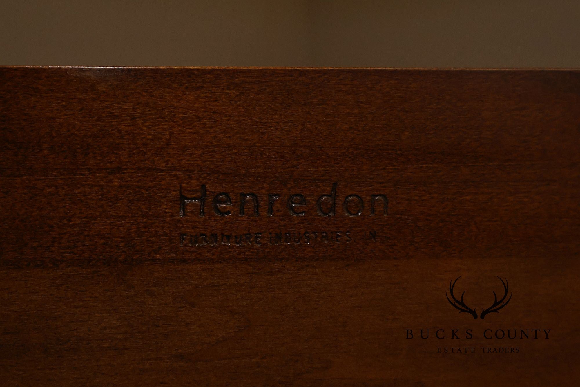 Henredon Carved Cherry King Size Bed Frame