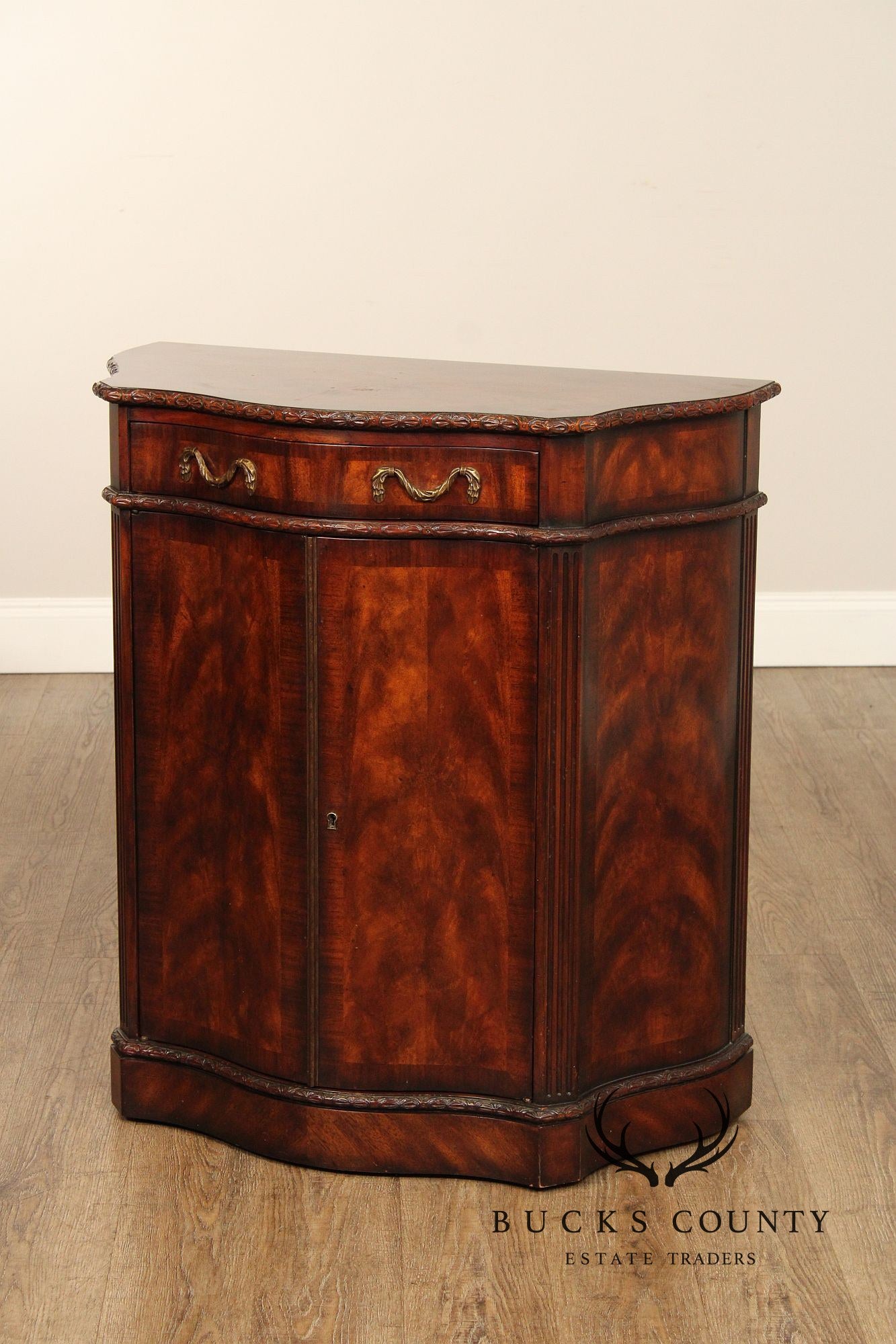 Theodore Alexander Regency Style Mahogany Cabinet