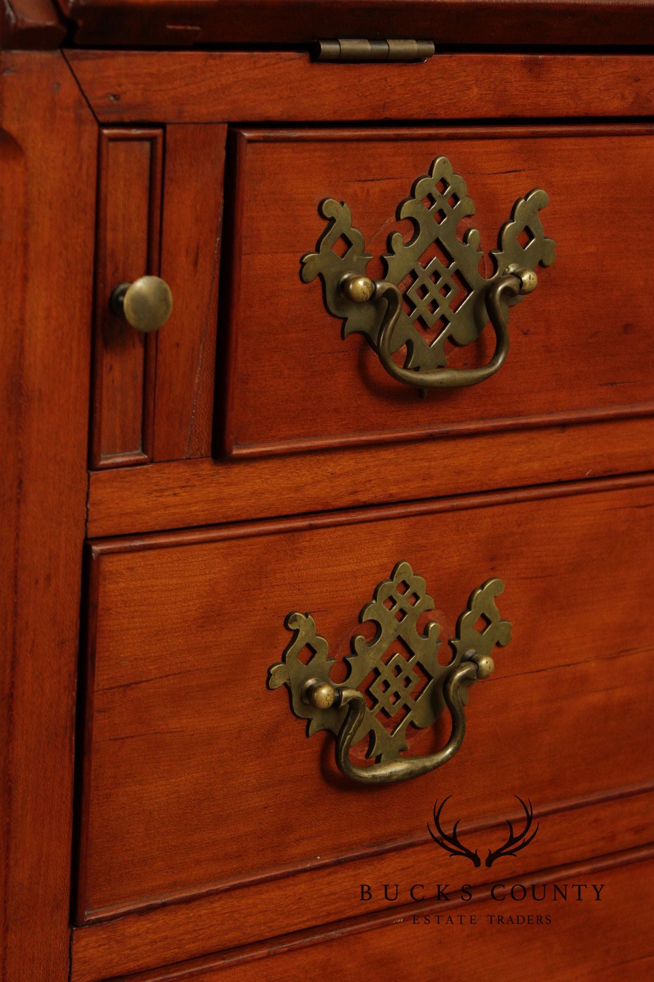 Antique Hepplewhite Style Cherry Slant Front Desk