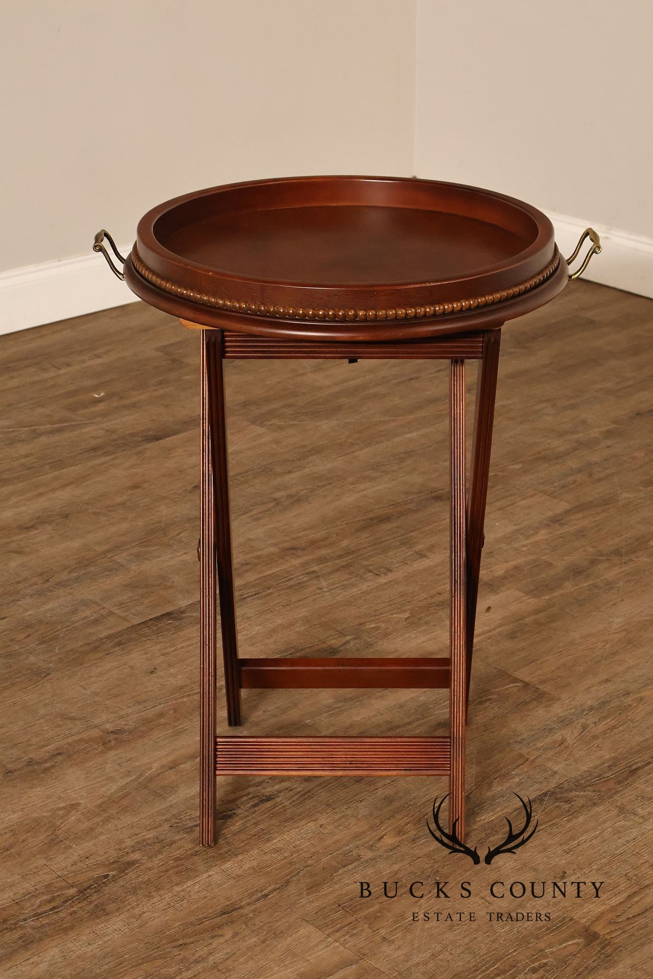 Ethan Allen British Classics Barbados Wooden Folding Tray Table