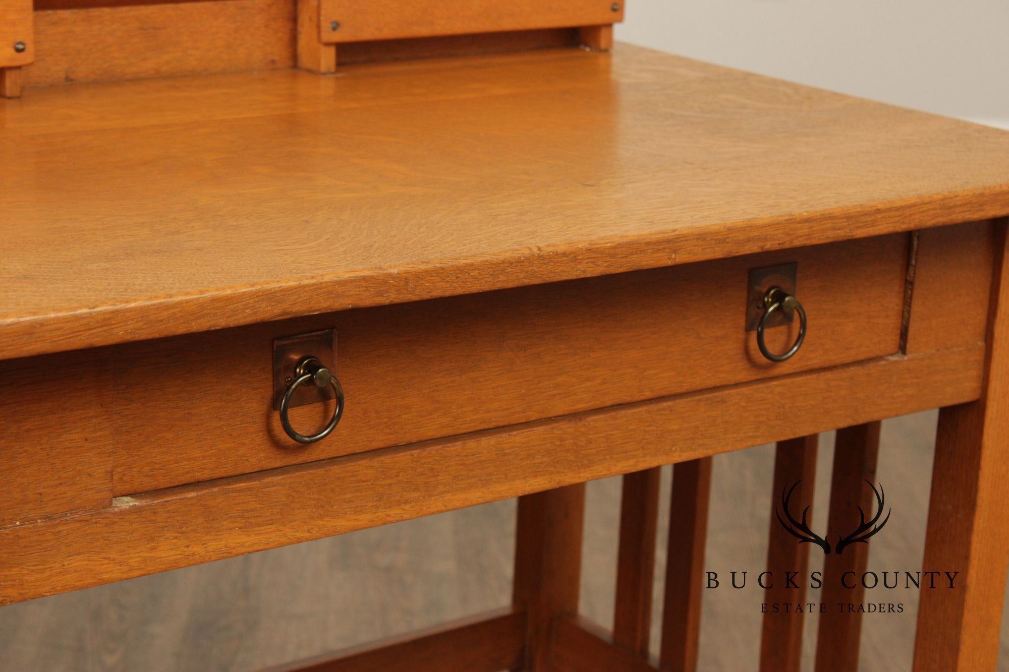 Stickley Brothers Antique Mission Oak Postcard Writing Desk