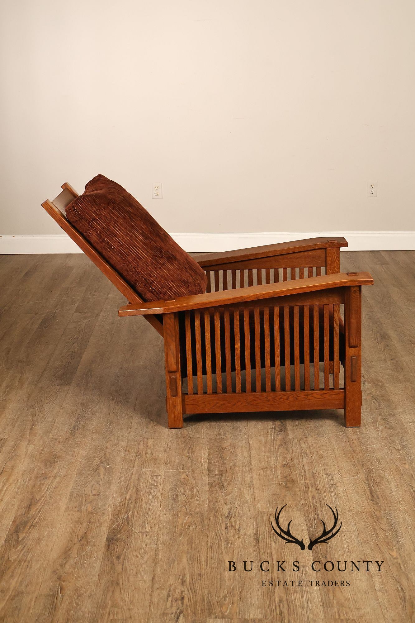 Stickley Mission Collection Oak Spindle Morris Chair