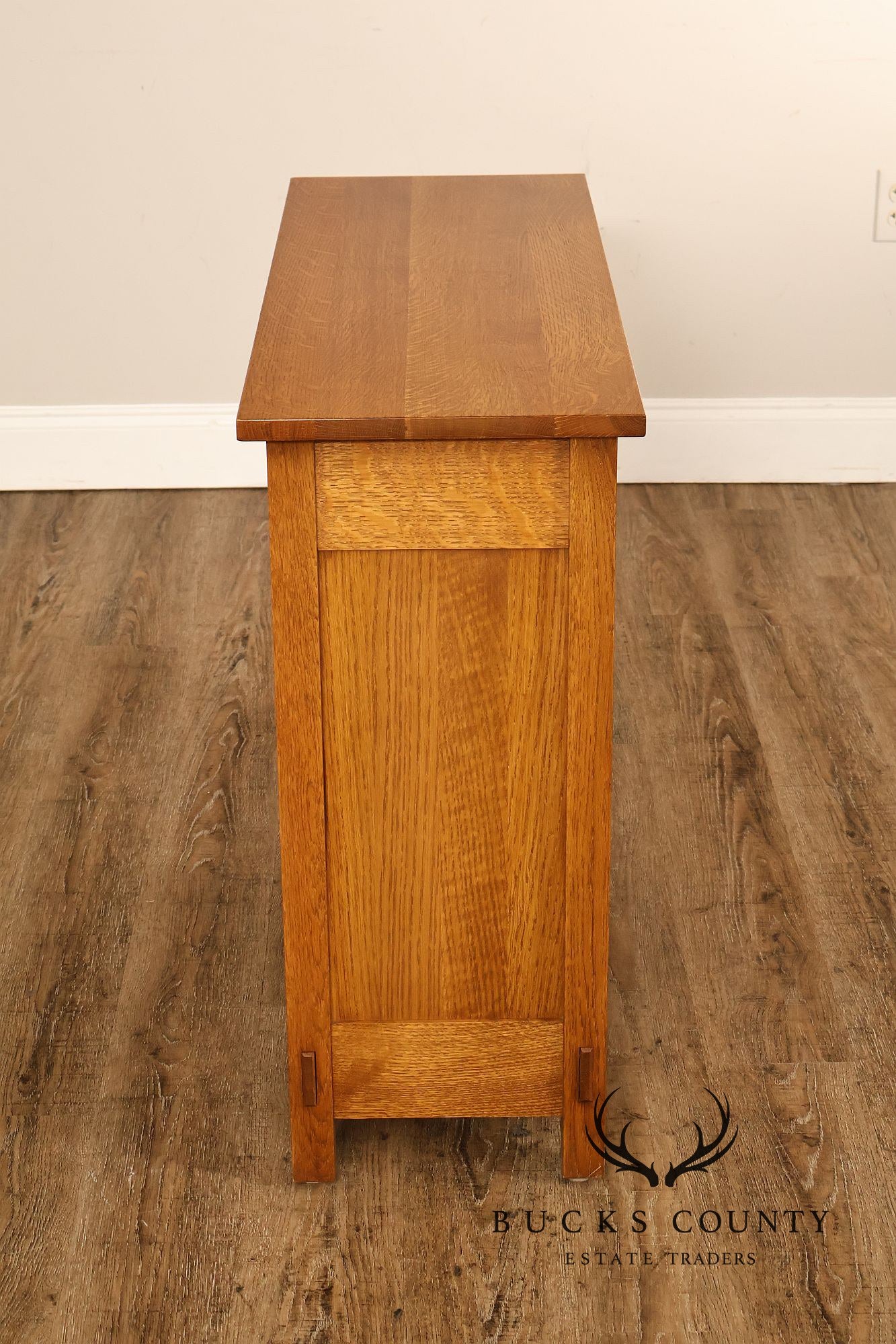 Stickley Mission Collection Harvey Ellis Inlay Oak Small Cabinet
