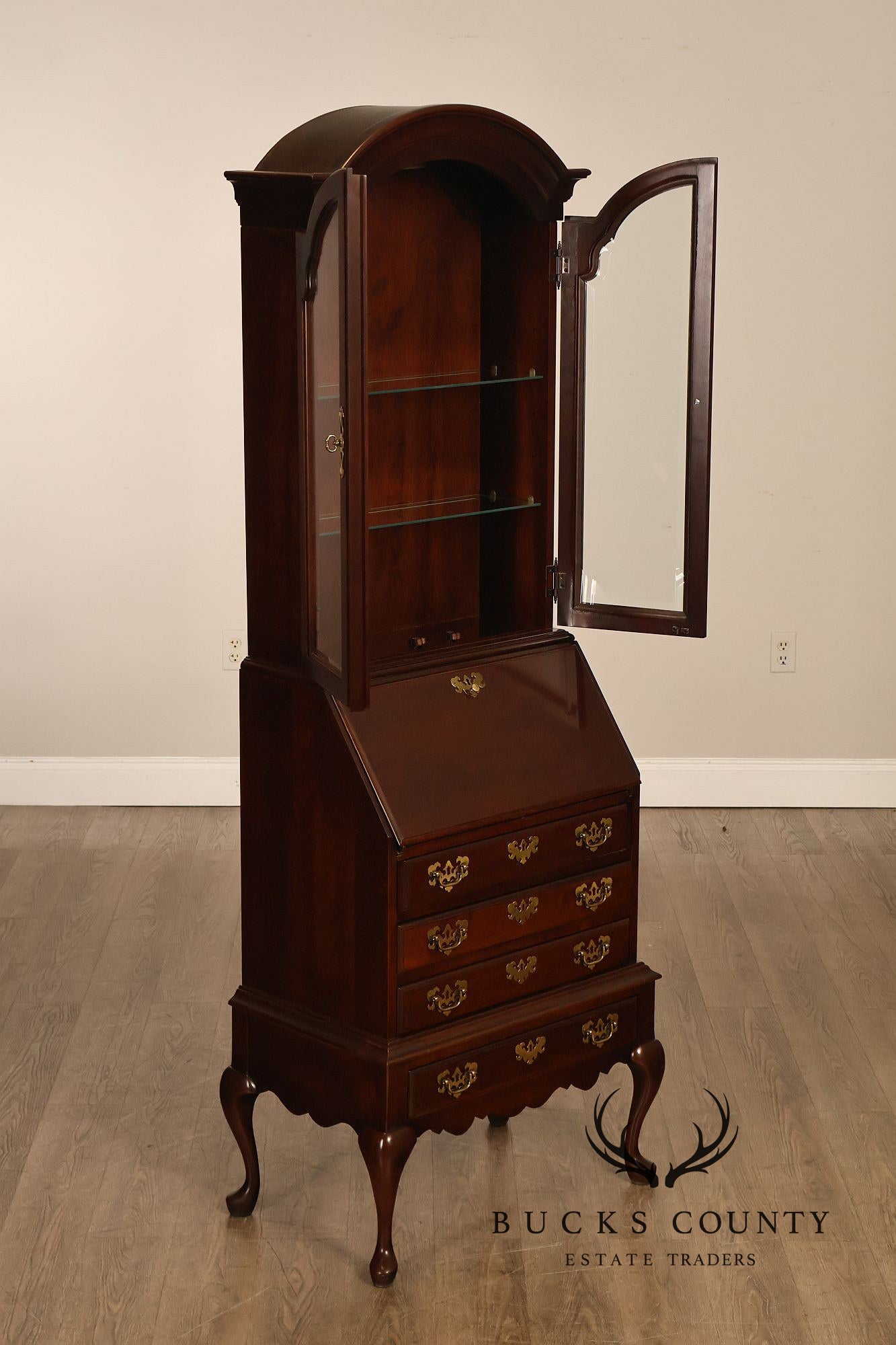 Jasper Cabinet Queen Anne Style Cherry Secretary Desk