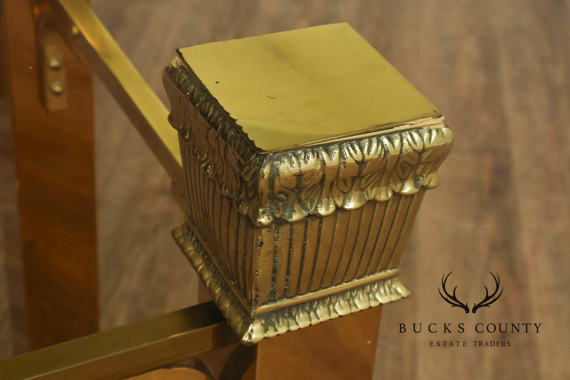 Hollywood Regency Brass & Glass Dining Table