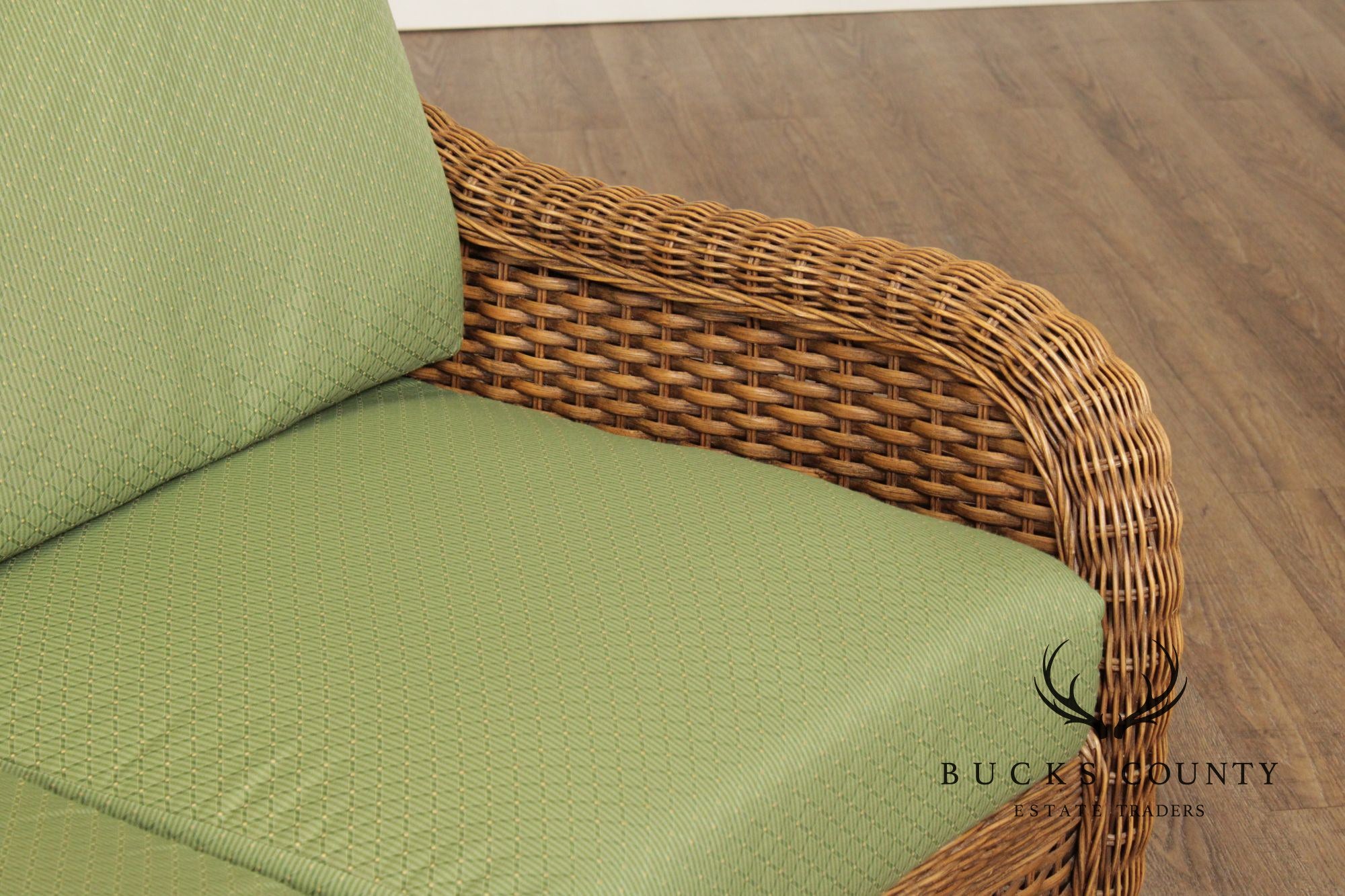 Braxton Culler Three-Seat Wicker Sofa