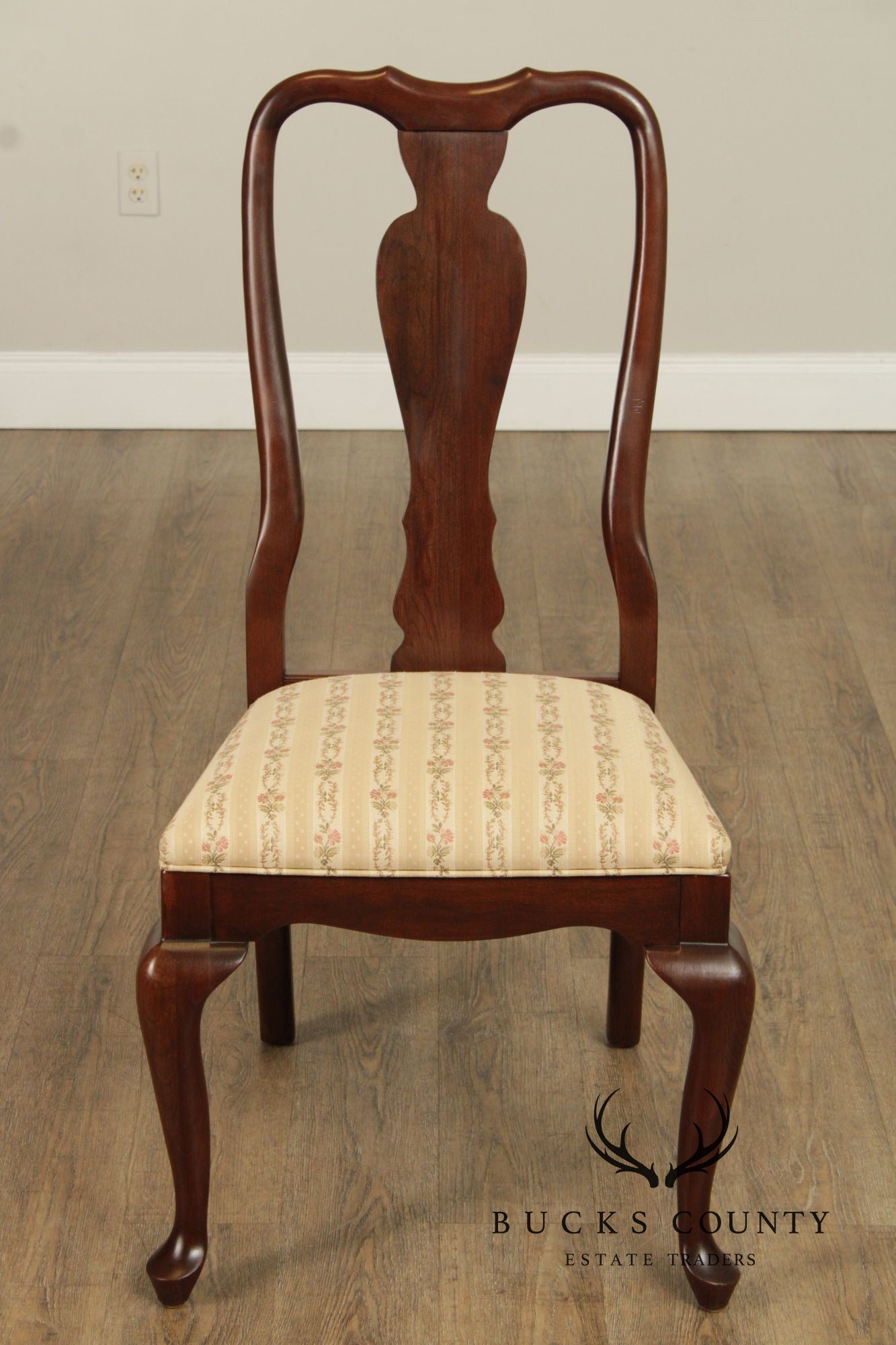 Ethan Allen 'Georgian Court' Set of Six Cherry Dining Chairs