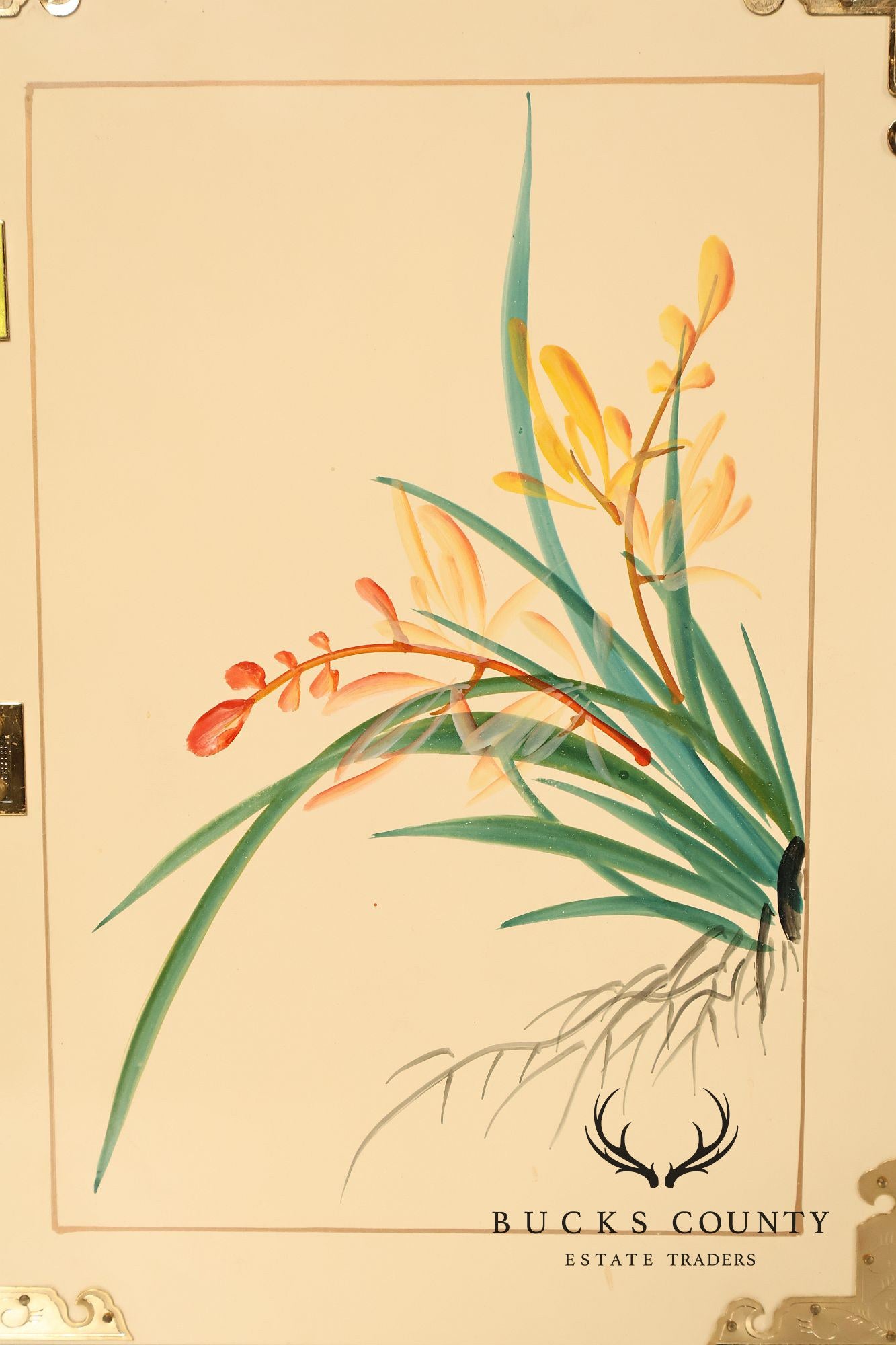 Painted Chinoiserie Style Jewelry Chest